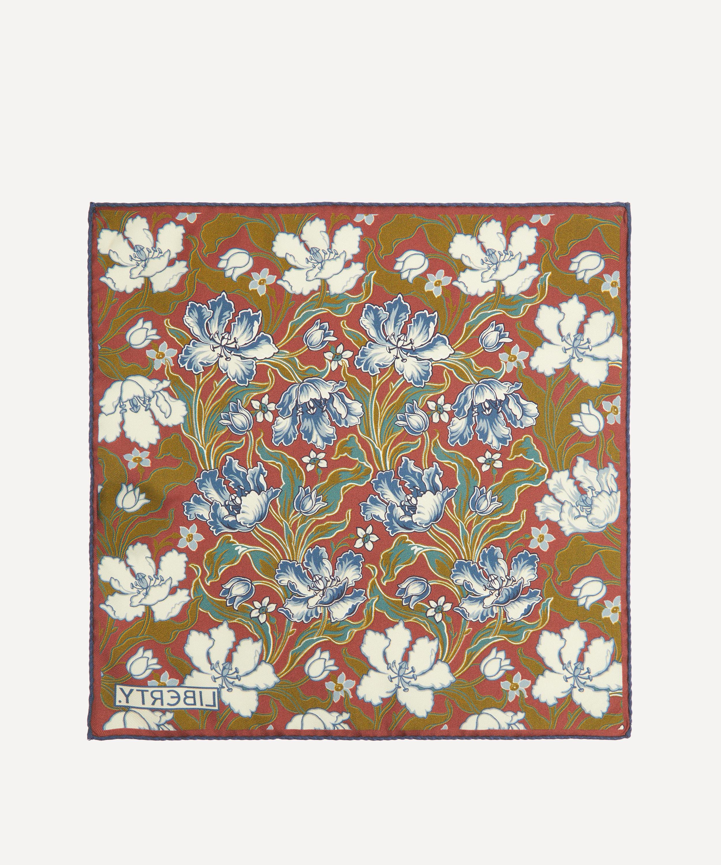 Liberty - Archive Tulip Garden Silk Pocket Square image number 4