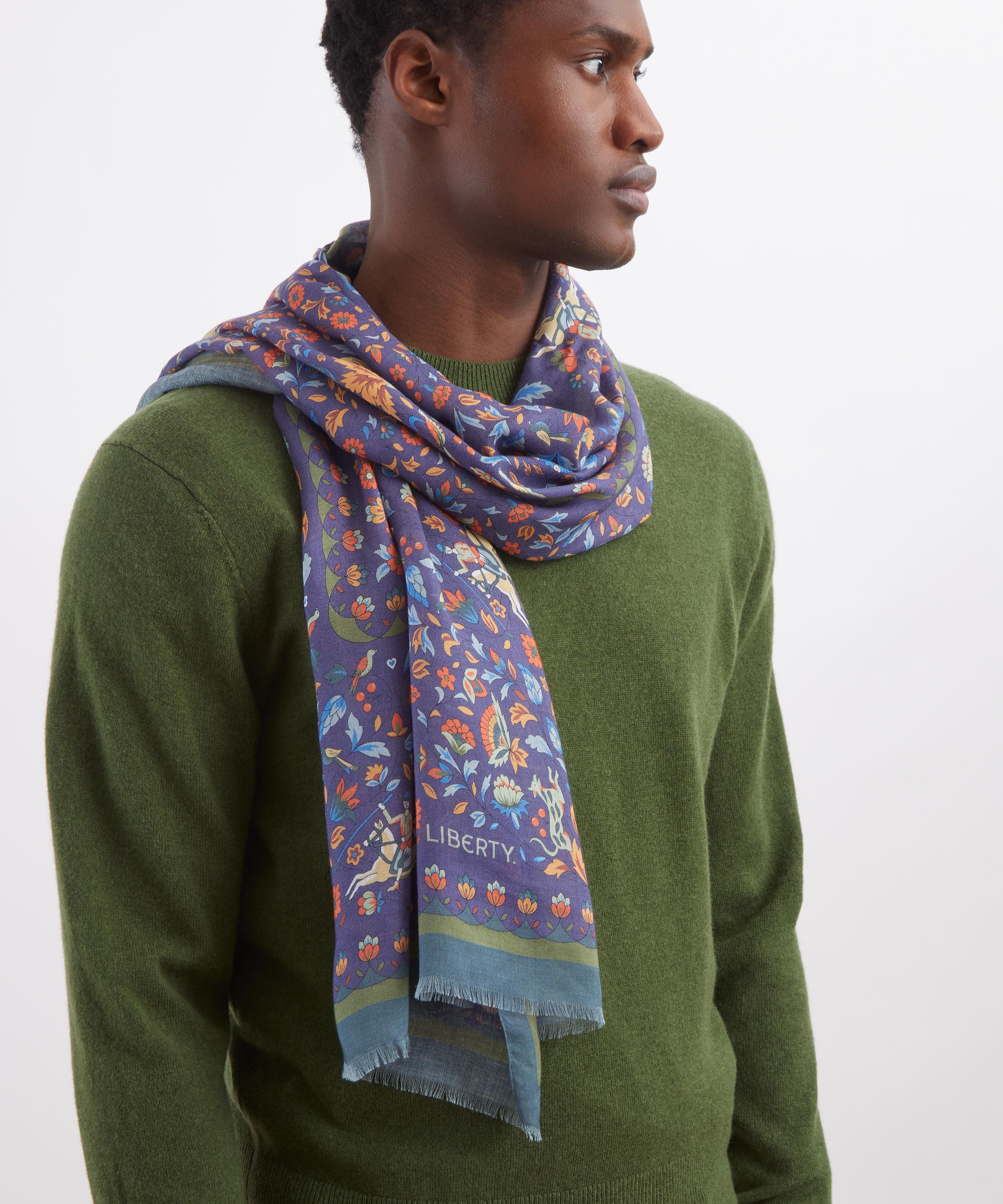 Liberty - Imran Paradise 60x160 Modal-Cashmere Scarf image number 1