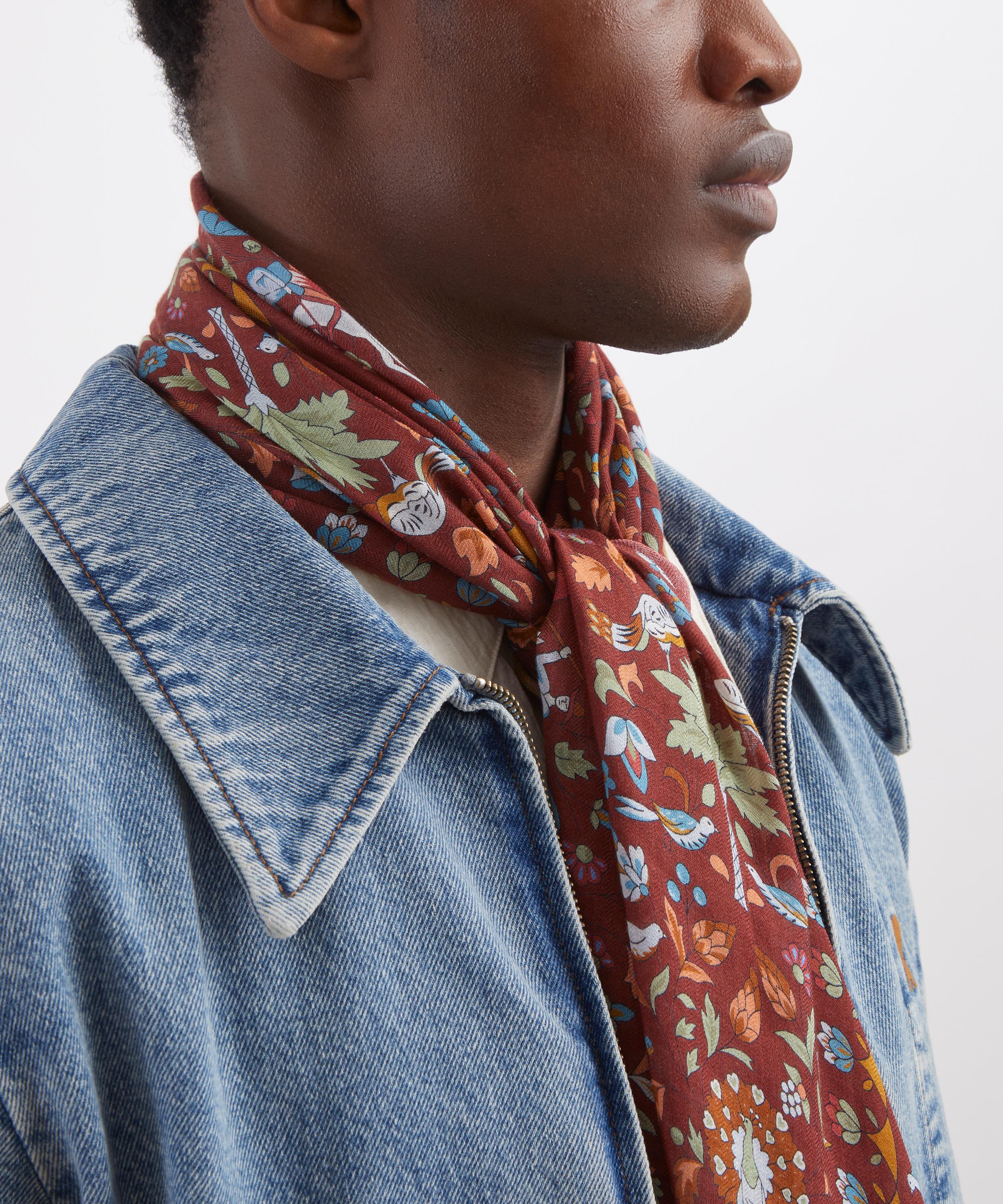Liberty - Imran Paradise 60x160 Modal-Cashmere Scarf image number 5