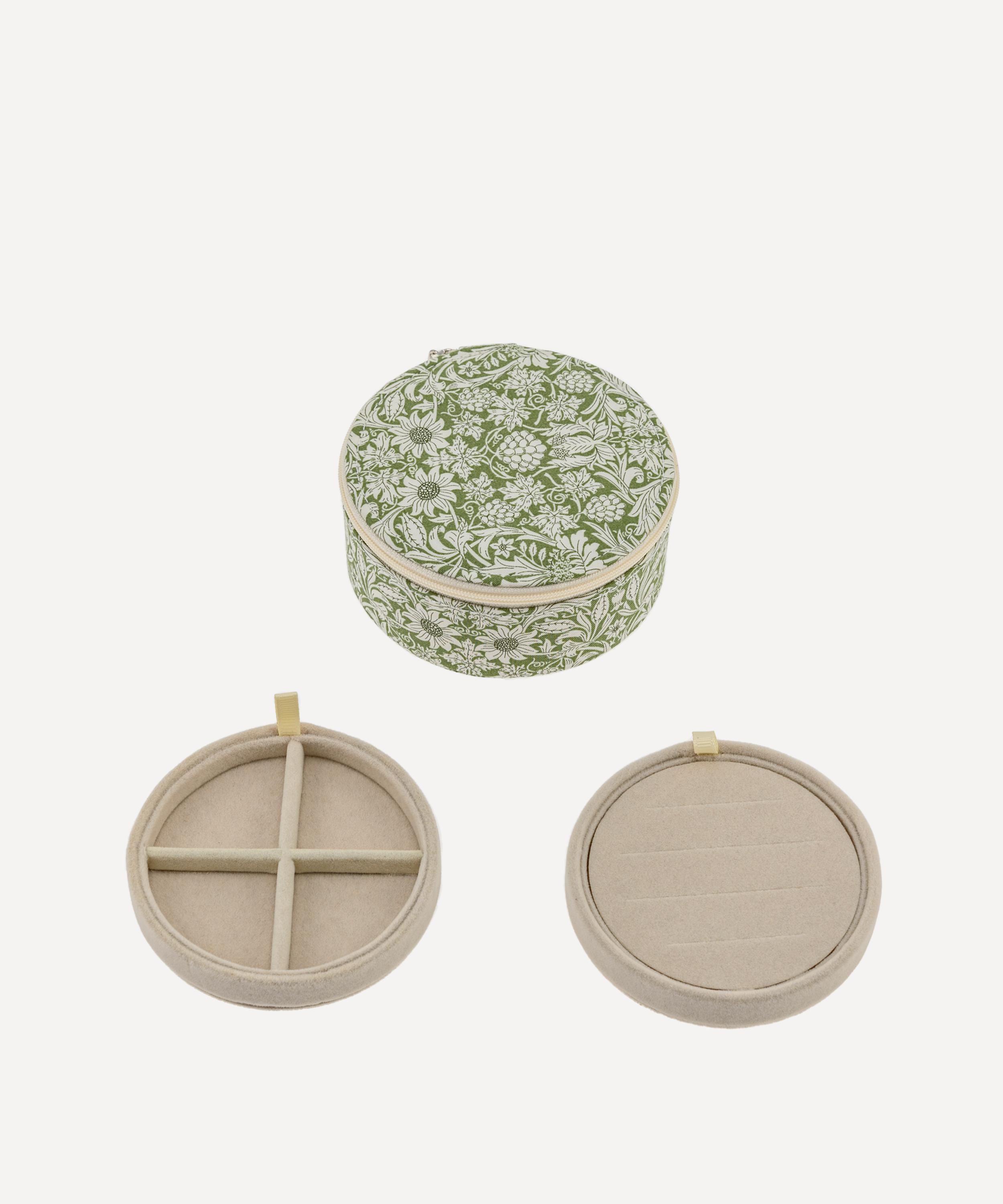 Bon Dep - Mortimer Tana Lawn&trade; Cotton Round Jewellery Box