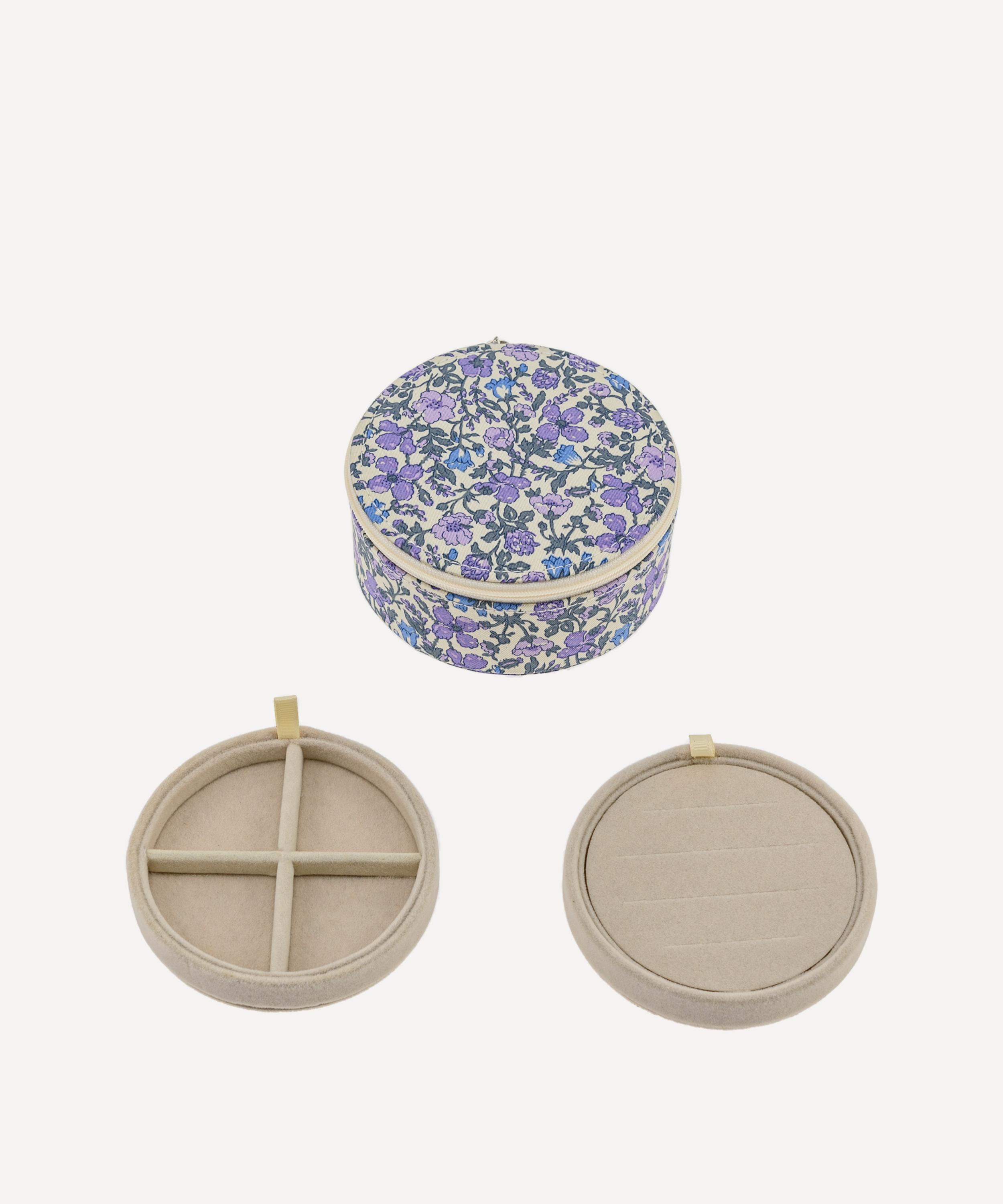 Bon Dep - Meadow Tana Lawn&trade; Cotton Round Jewellery Box