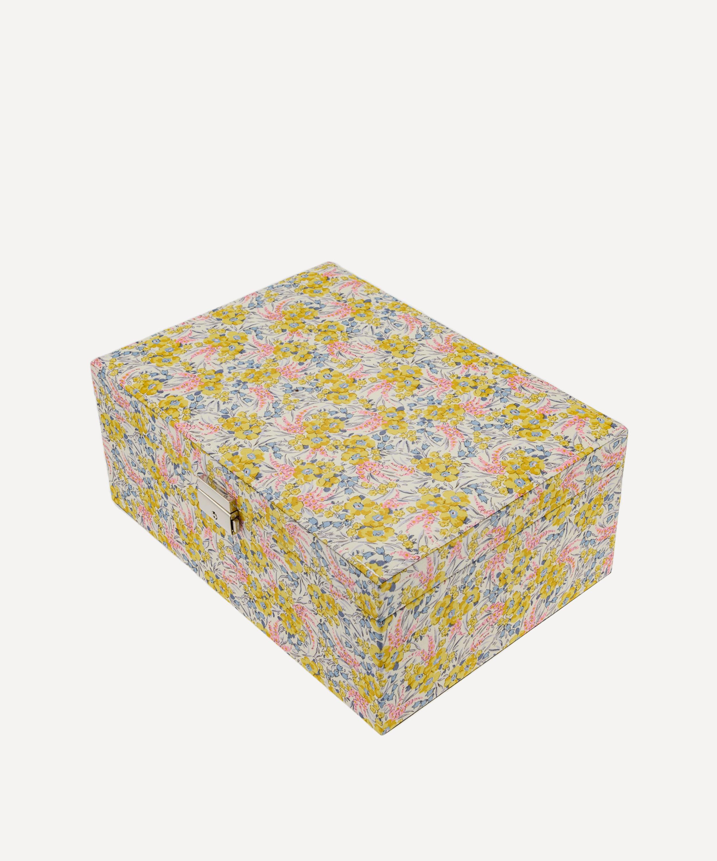 Bon Dep - Swirling Petals Tana Lawn&trade; Cotton Square Jewellery Box