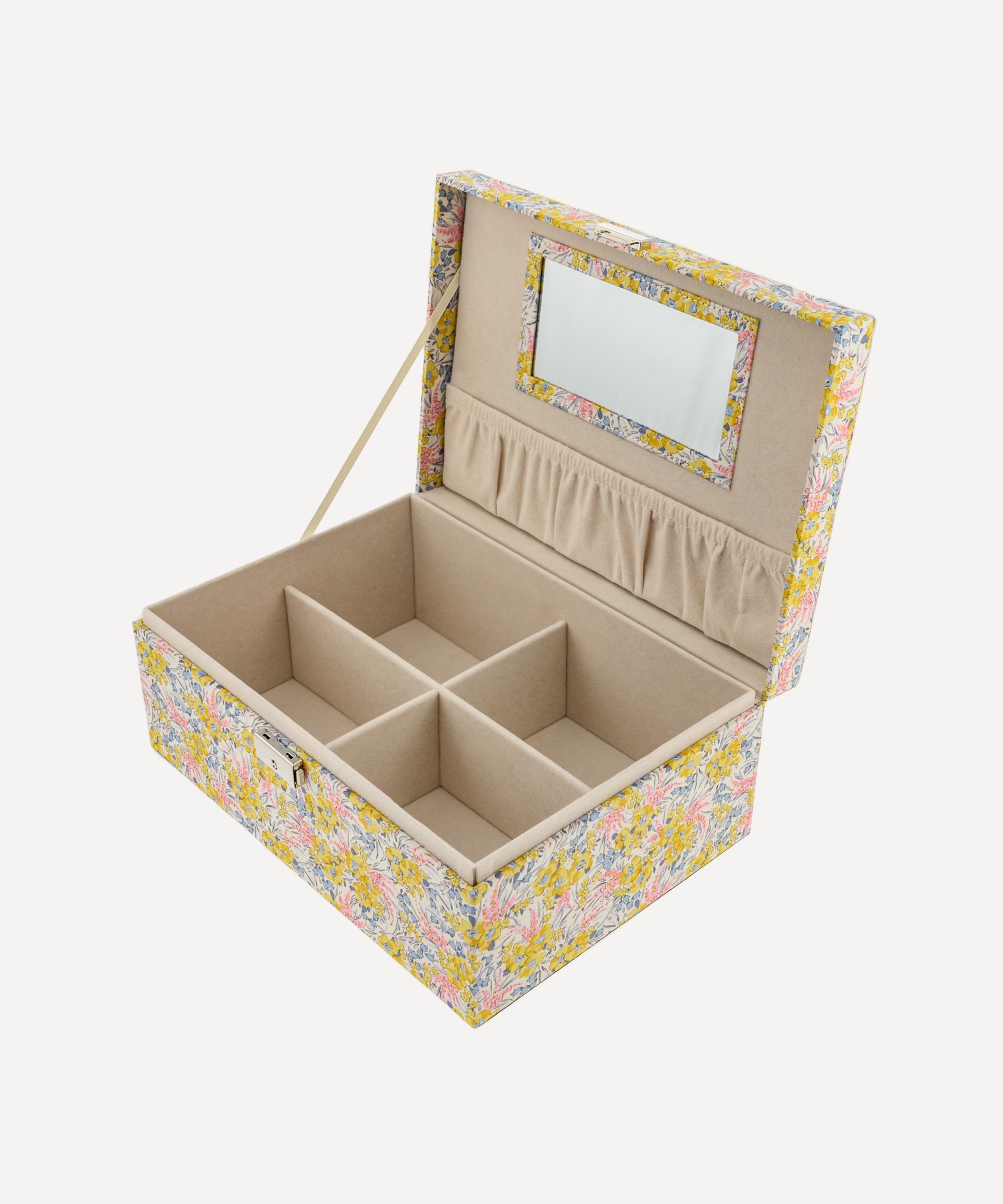 Bon Dep - Swirling Petals Tana Lawn&trade; Cotton Square Jewellery Box image number 2