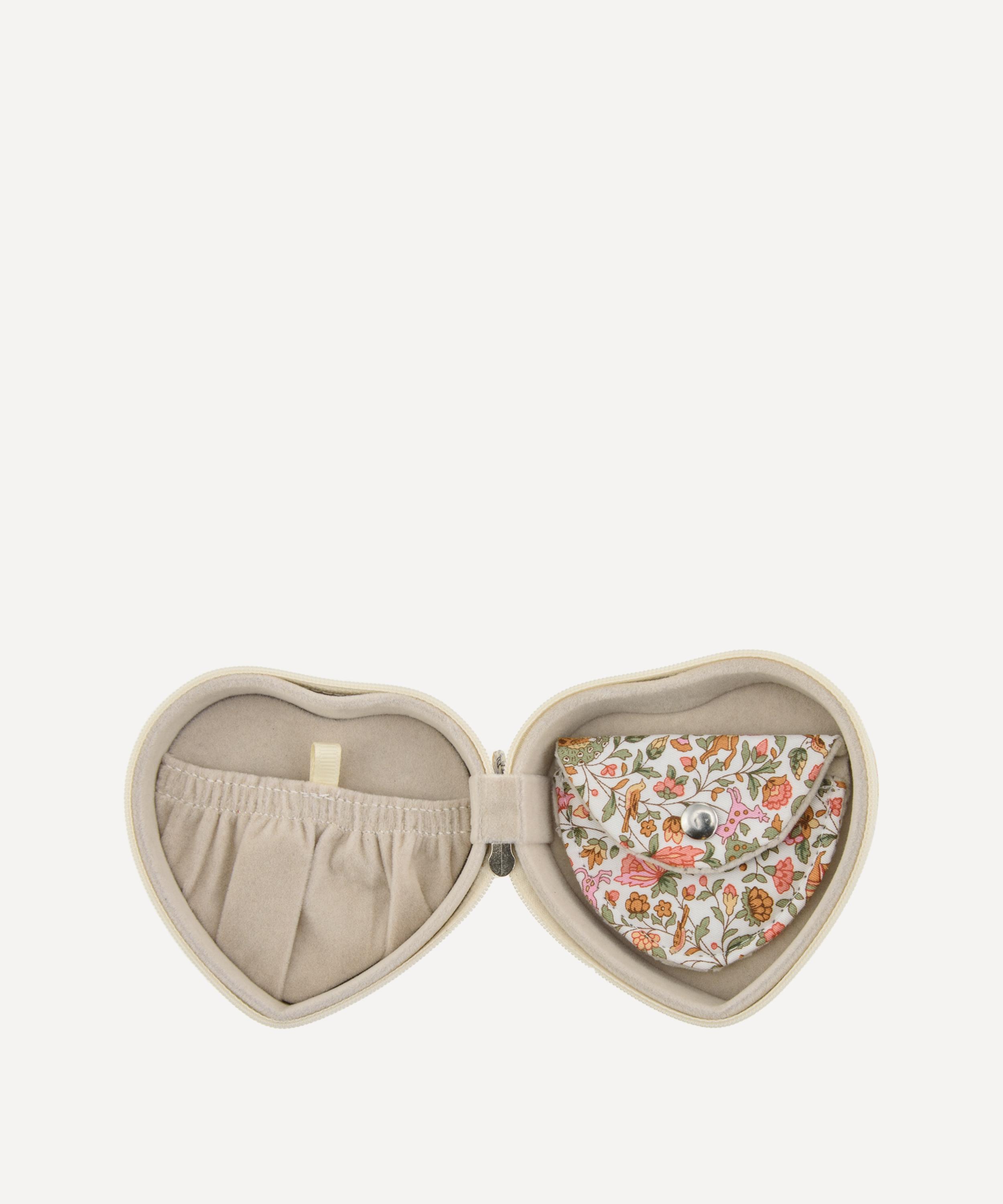 Bon Dep - Imran Pink Tana Lawn&trade; Cotton Heart Jewellery Box image number 1