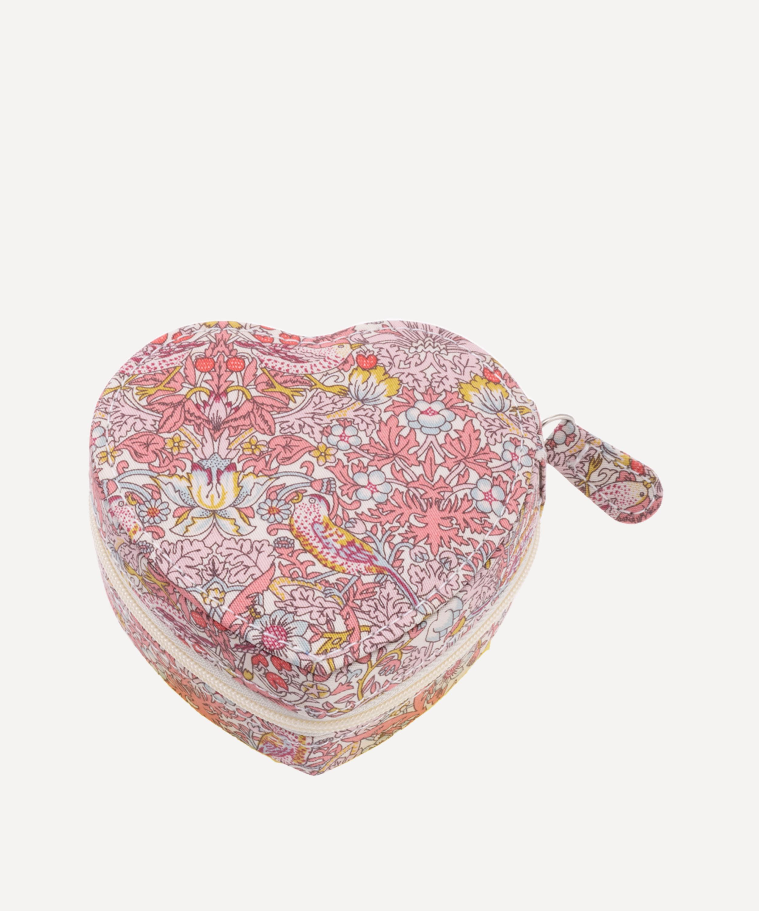 Bon Dep - Strawberry Thief Tana Lawn&trade; Cotton Heart Jewellery Box