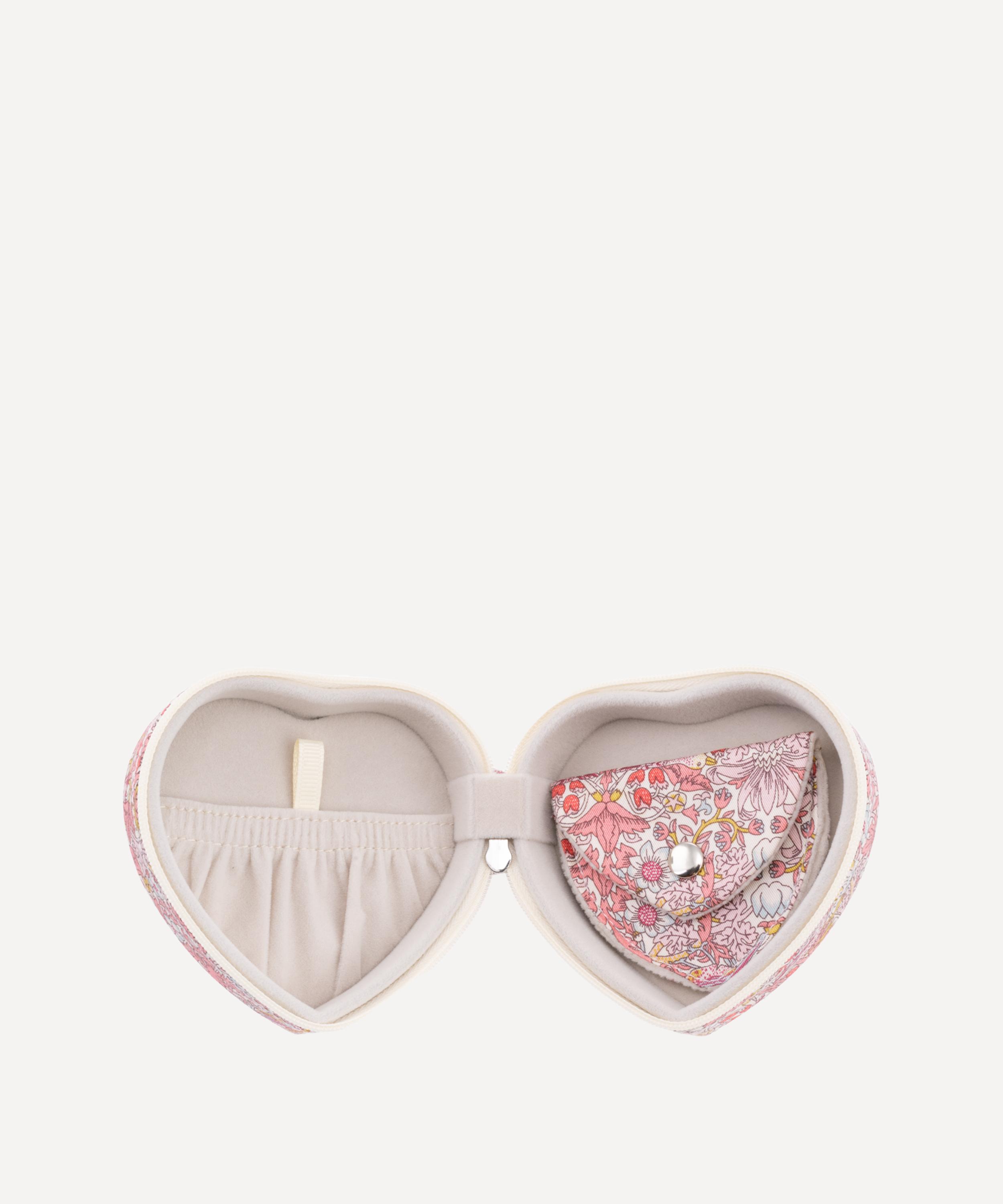 Bon Dep - Strawberry Thief Tana Lawn&trade; Cotton Heart Jewellery Box image number 1