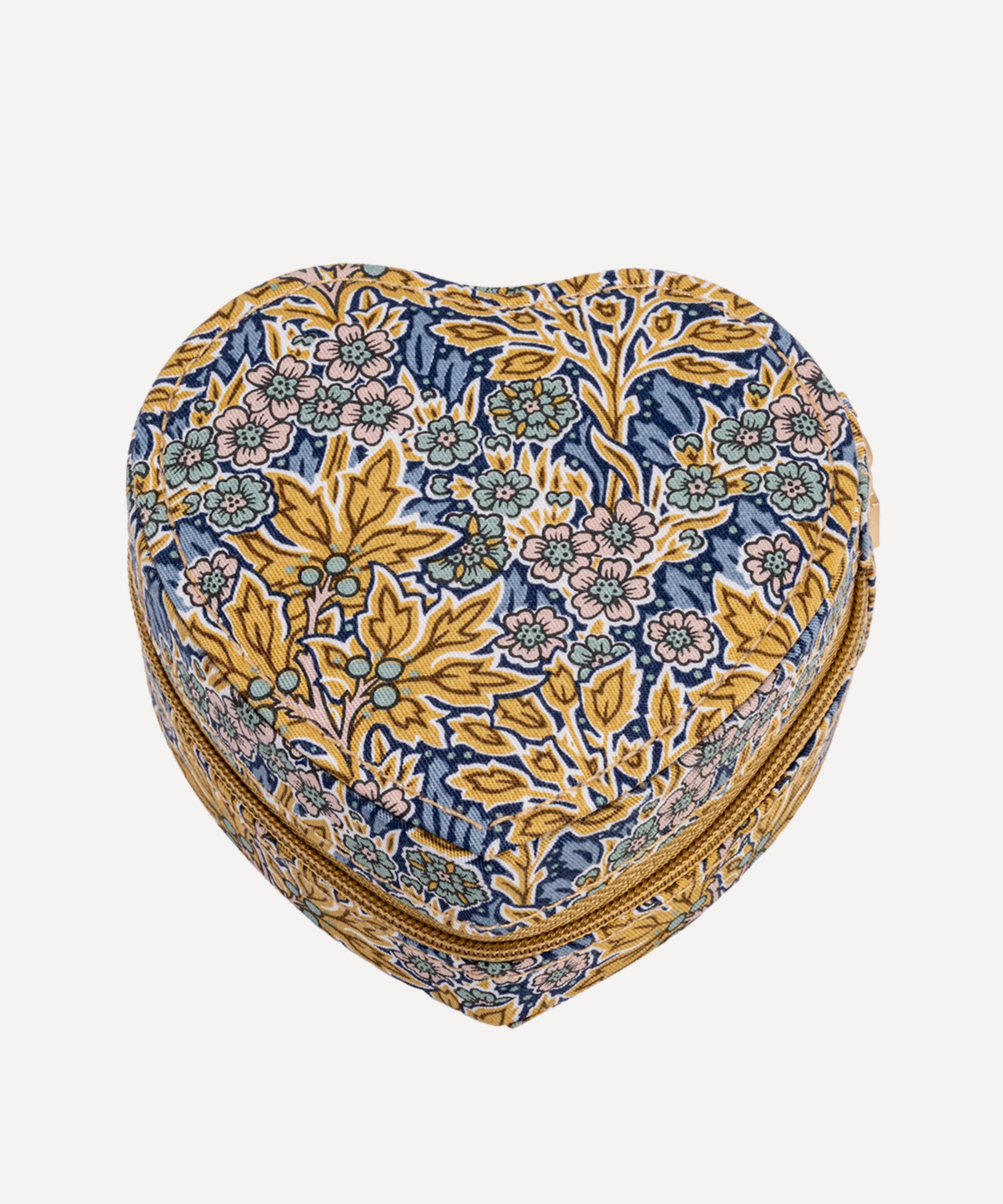 Bon Dep - Aubrey Forest Tana Lawn&trade; Cotton Heart Jewellery Box