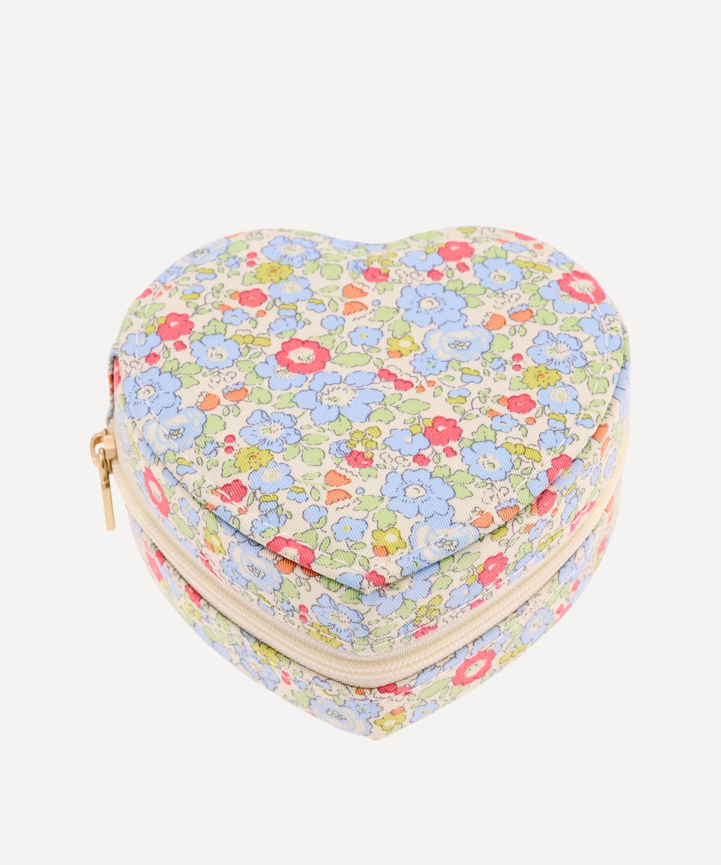 Bon Dep - Betsy Flora Tana Lawn&trade; Cotton Round Jewellery Box