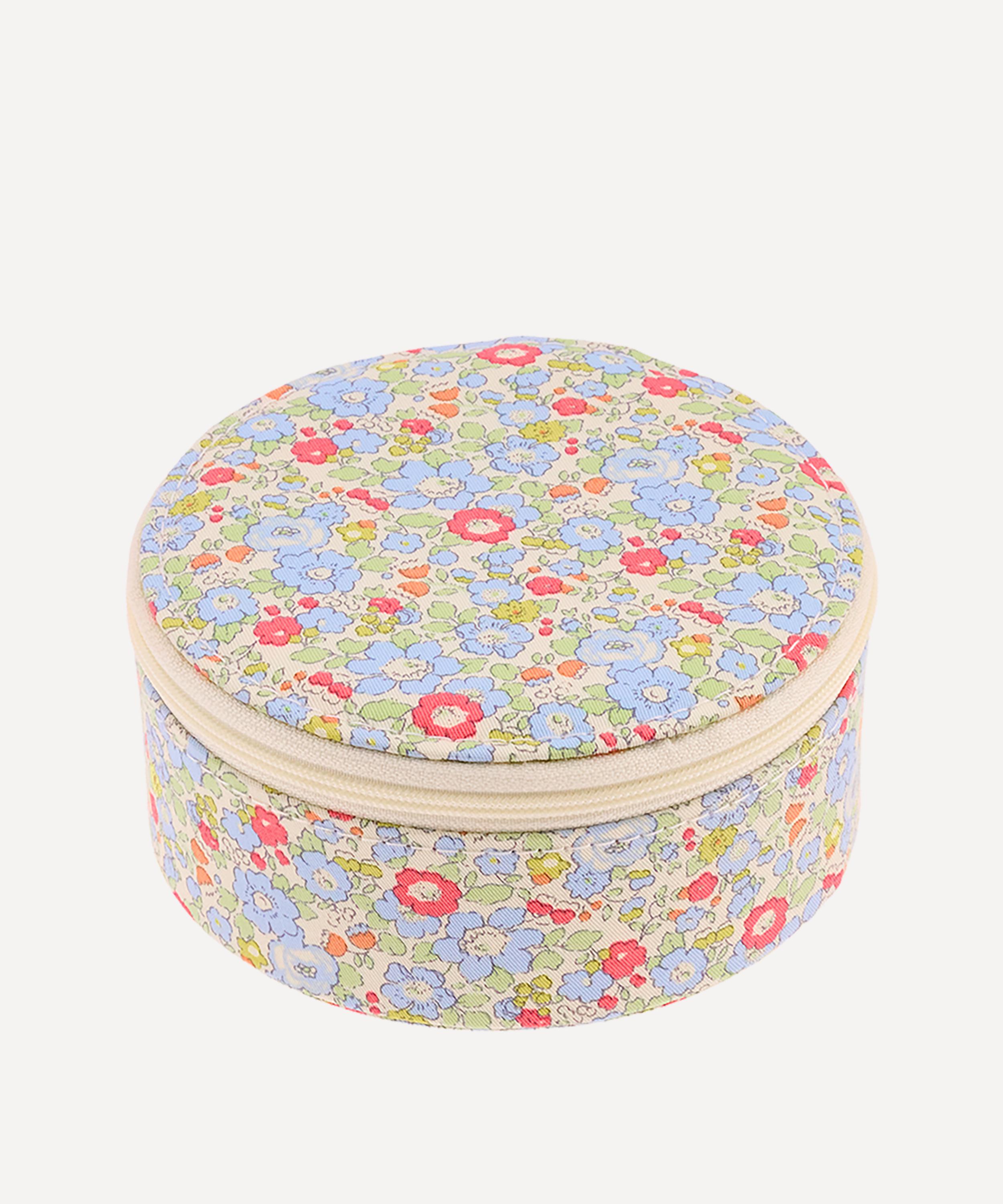 Bon Dep - Betsy Ann Tana Lawn&trade; Cotton Round Jewellery Box