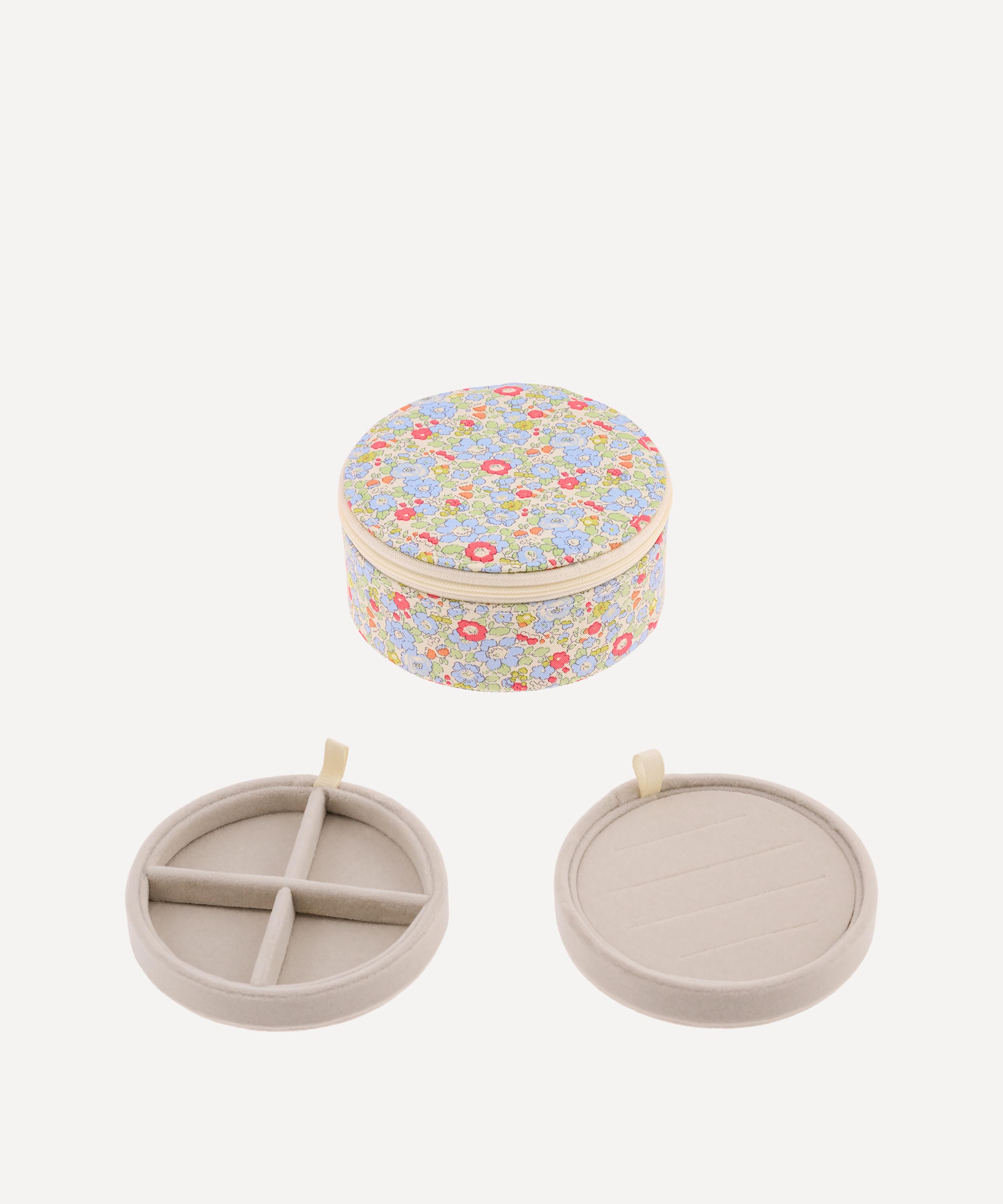 Bon Dep - Betsy Ann Tana Lawn&trade; Cotton Round Jewellery Box image number 1