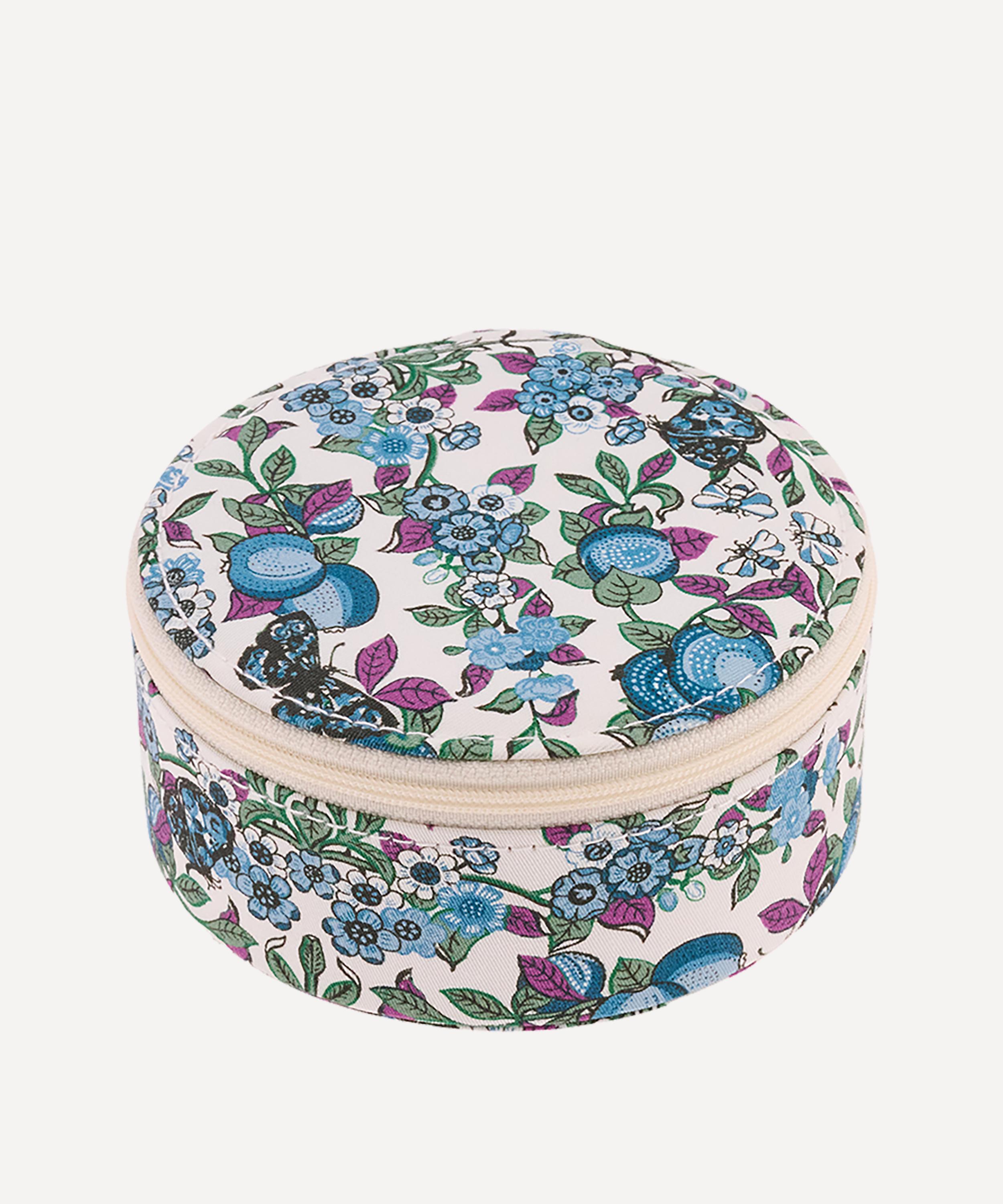 Bon Dep - Orchard Tana Lawn&trade; Cotton Round Jewellery Box