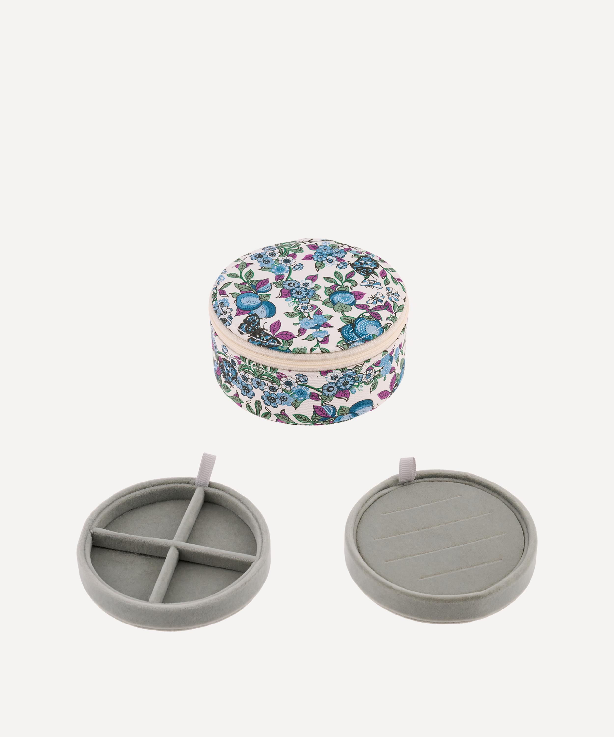 Bon Dep - Orchard Tana Lawn&trade; Cotton Round Jewellery Box image number 1
