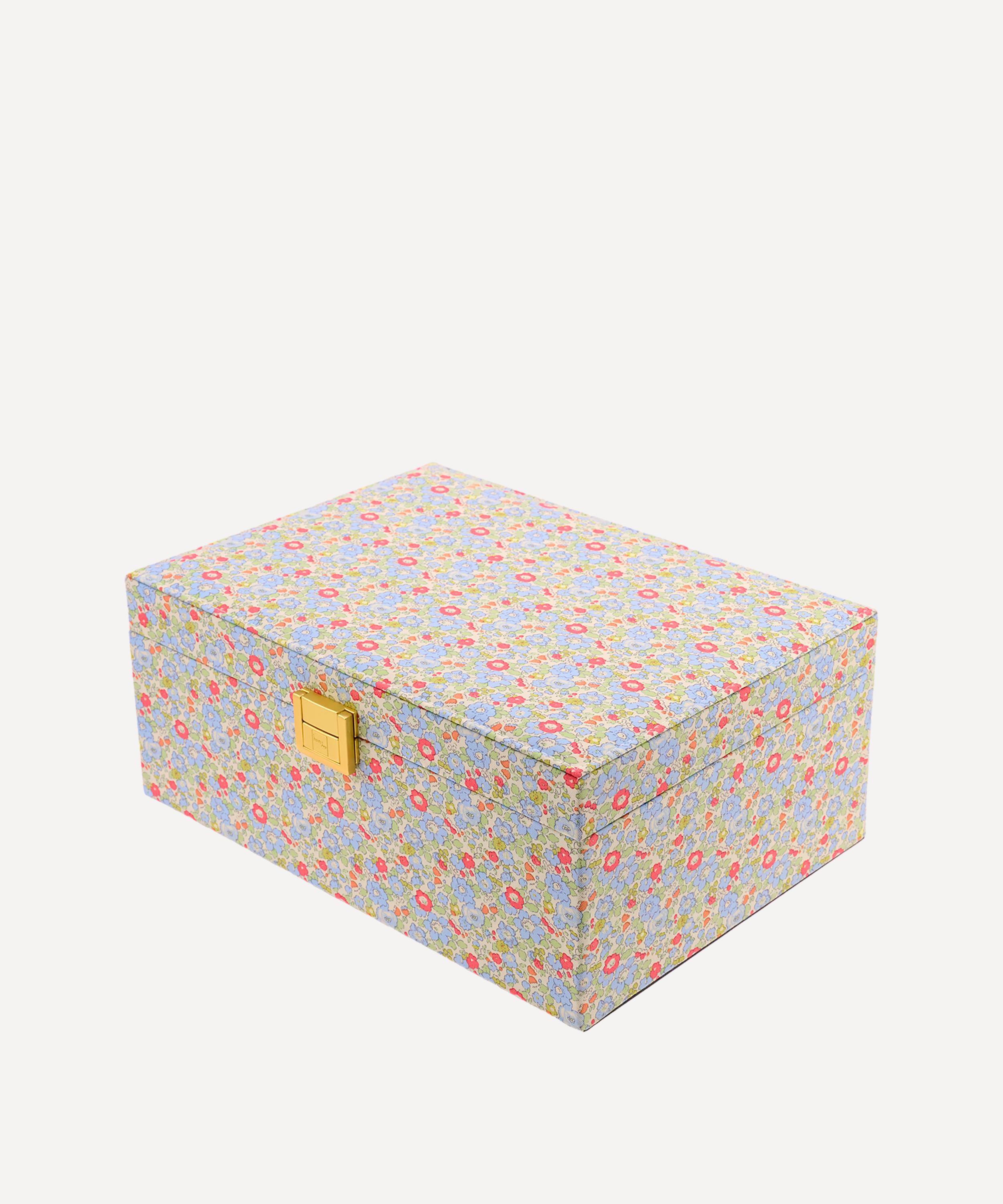 Bon Dep - Betsy Ann Tana Lawn&trade; Cotton Square Jewellery Box