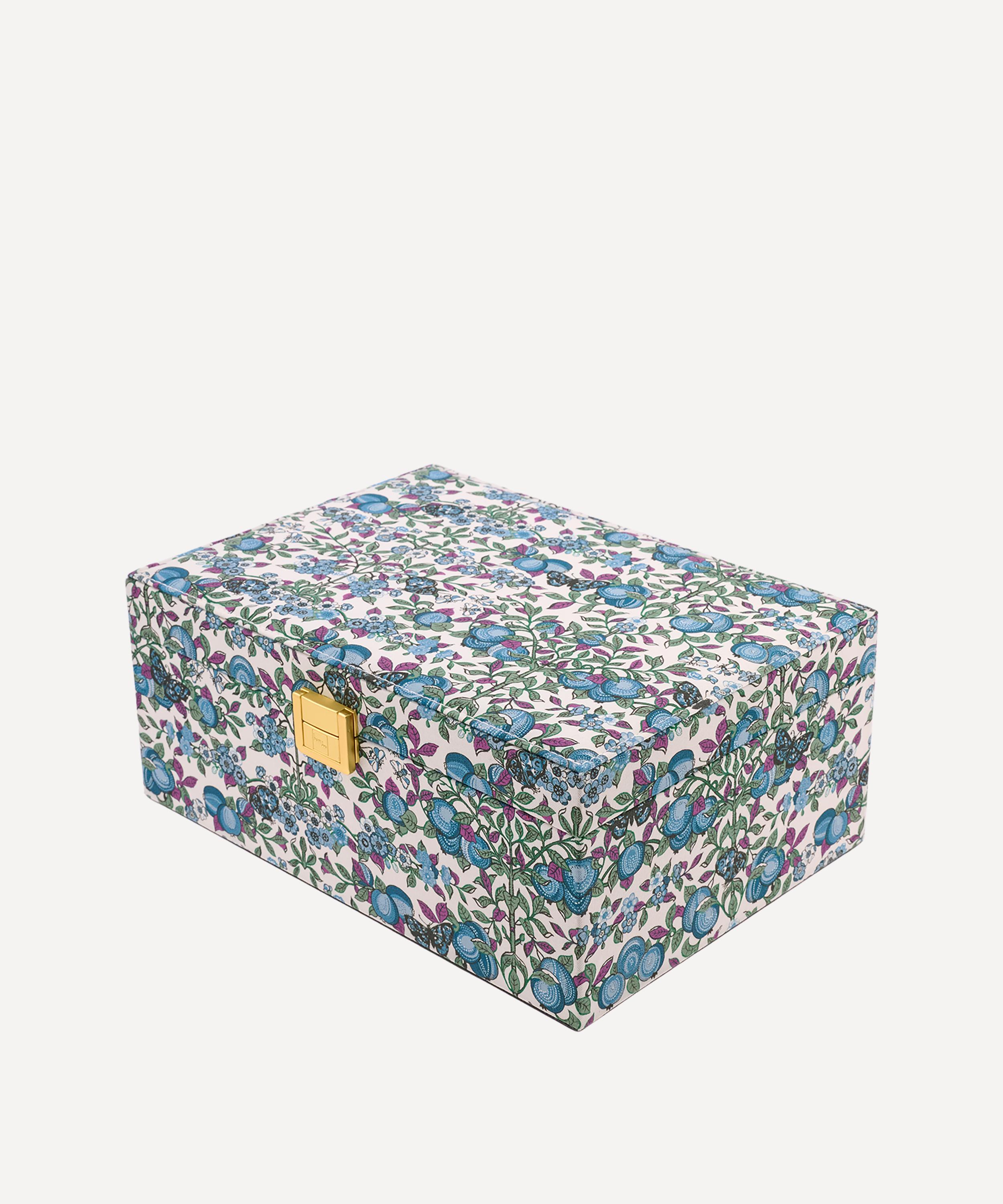 Bon Dep - Orchard Tana Lawn&trade; Cotton Square Jewellery Box