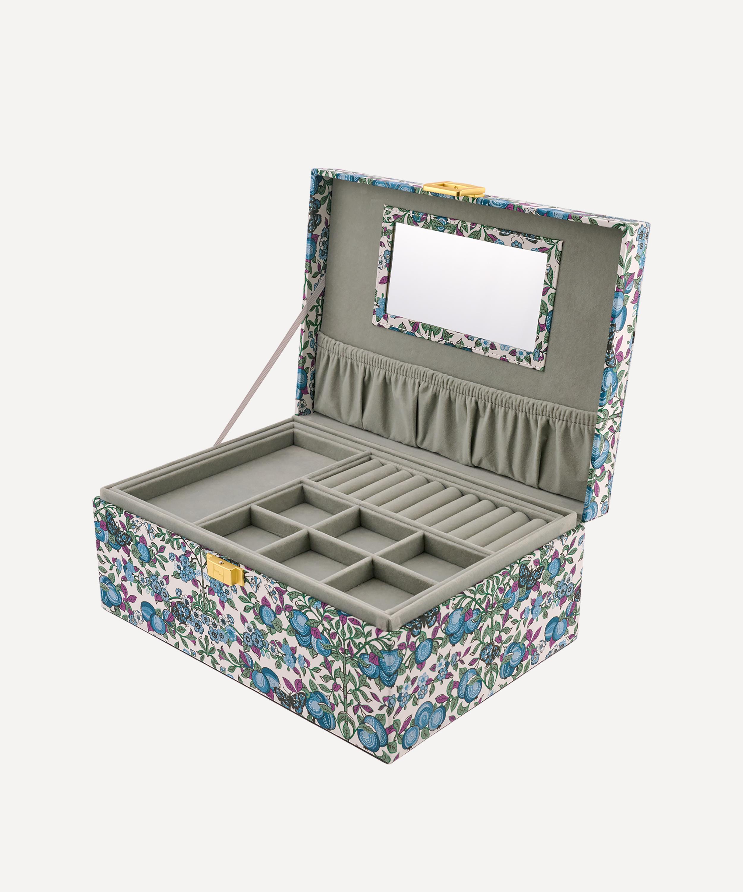 Bon Dep - Orchard Tana Lawn&trade; Cotton Square Jewellery Box image number 1
