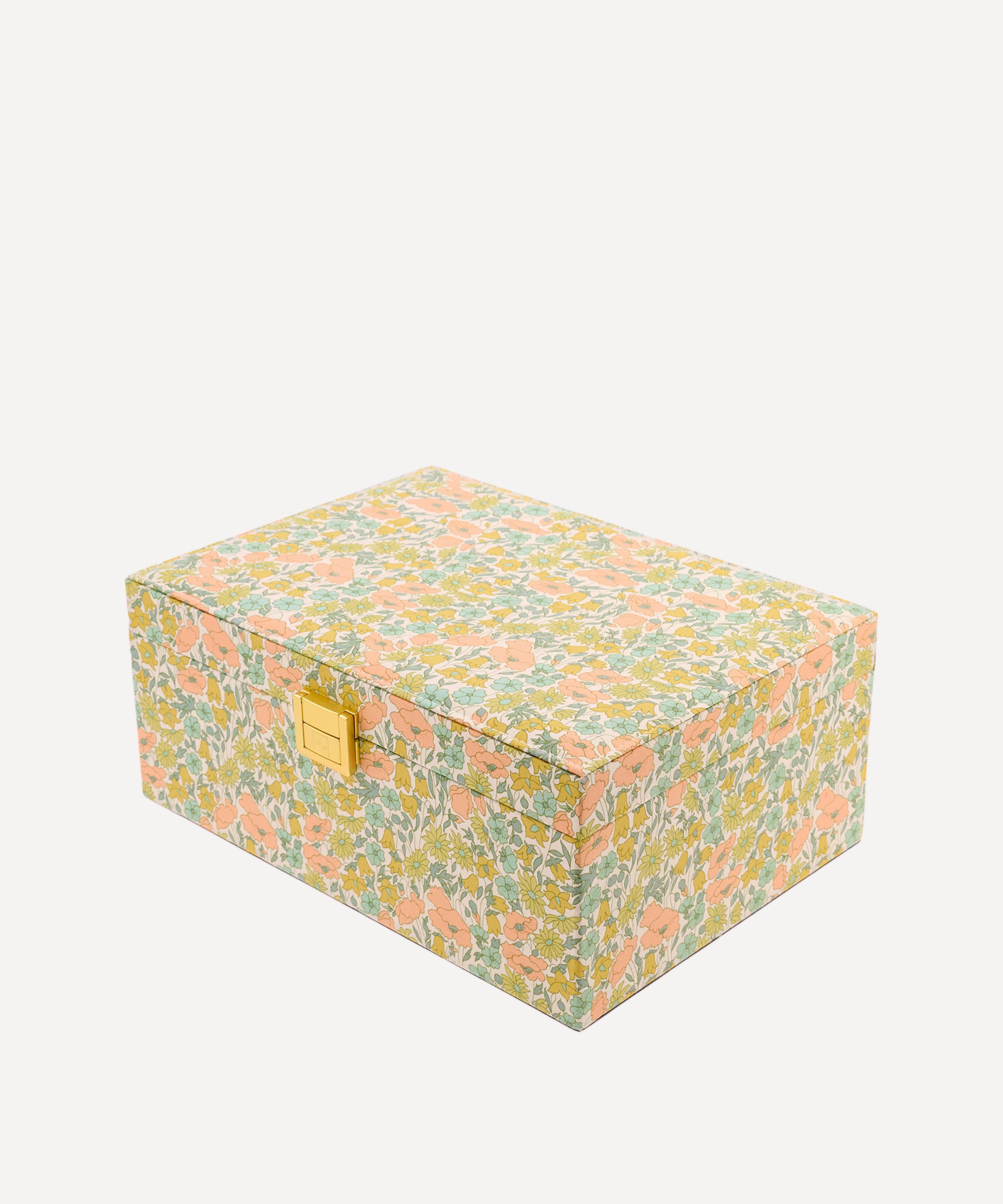Bon Dep - Poppy and Daisy Tana Lawn&trade; Cotton Square Jewellery Box