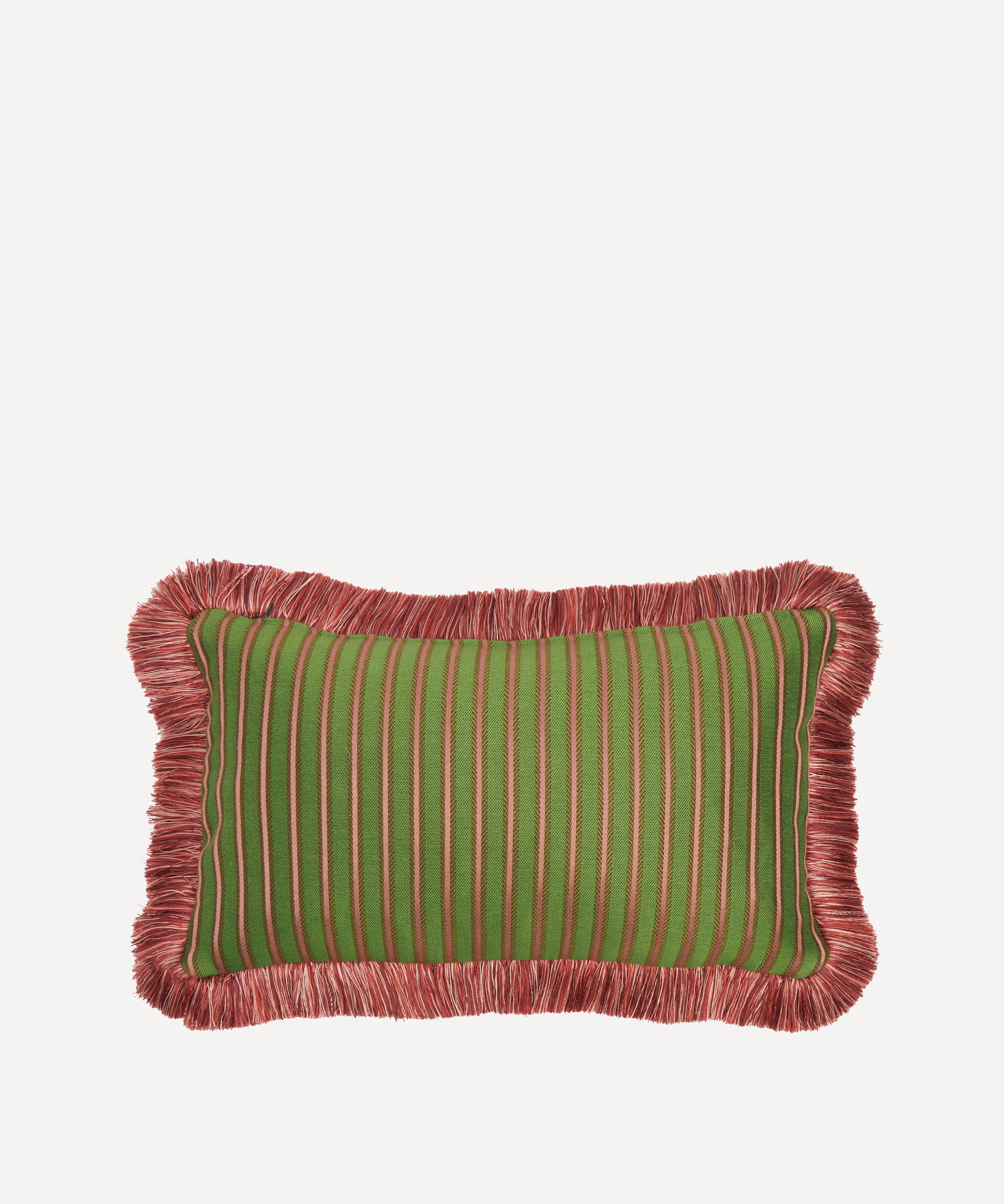 Liberty - Bombazine Velvet Fringed Cushion image number 1