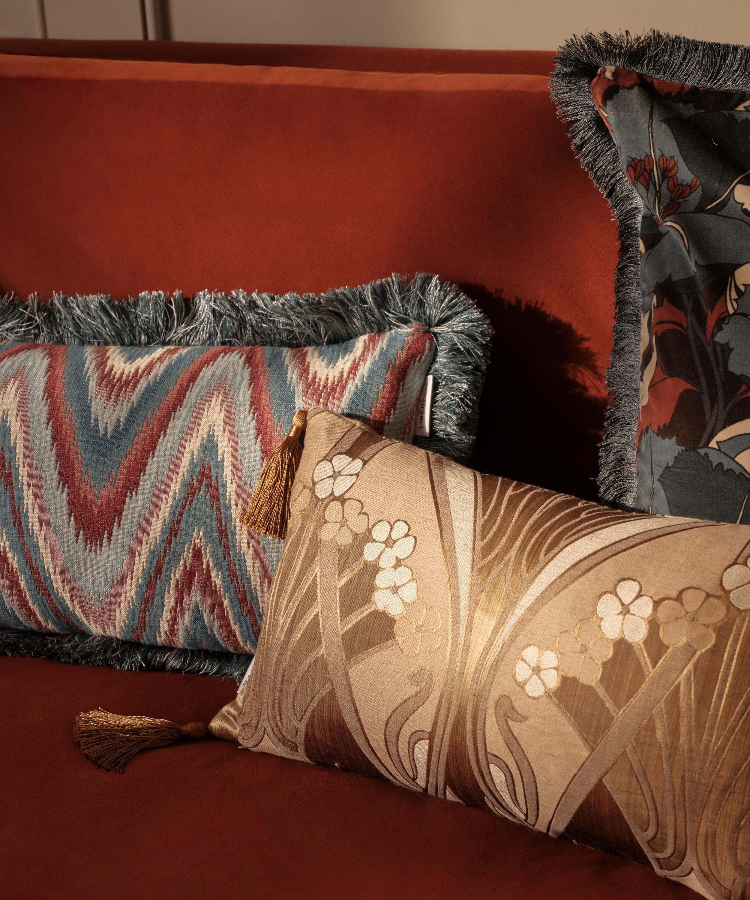 Liberty - Royal Ianthe Velvet Tasselled Cushion image number 4
