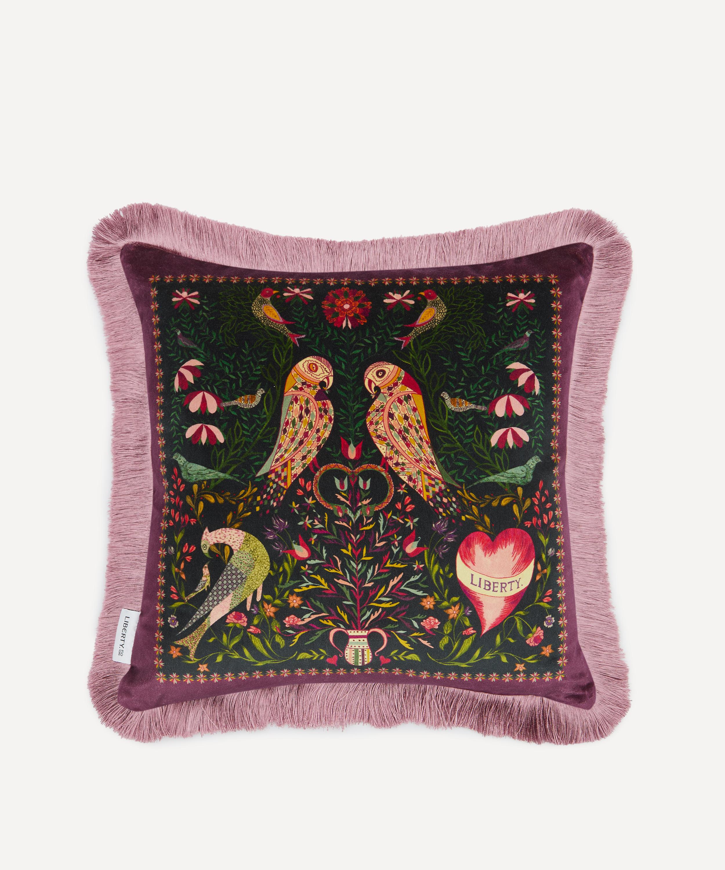 Liberty - Stolen Hearts Velvet Fringed Cushion