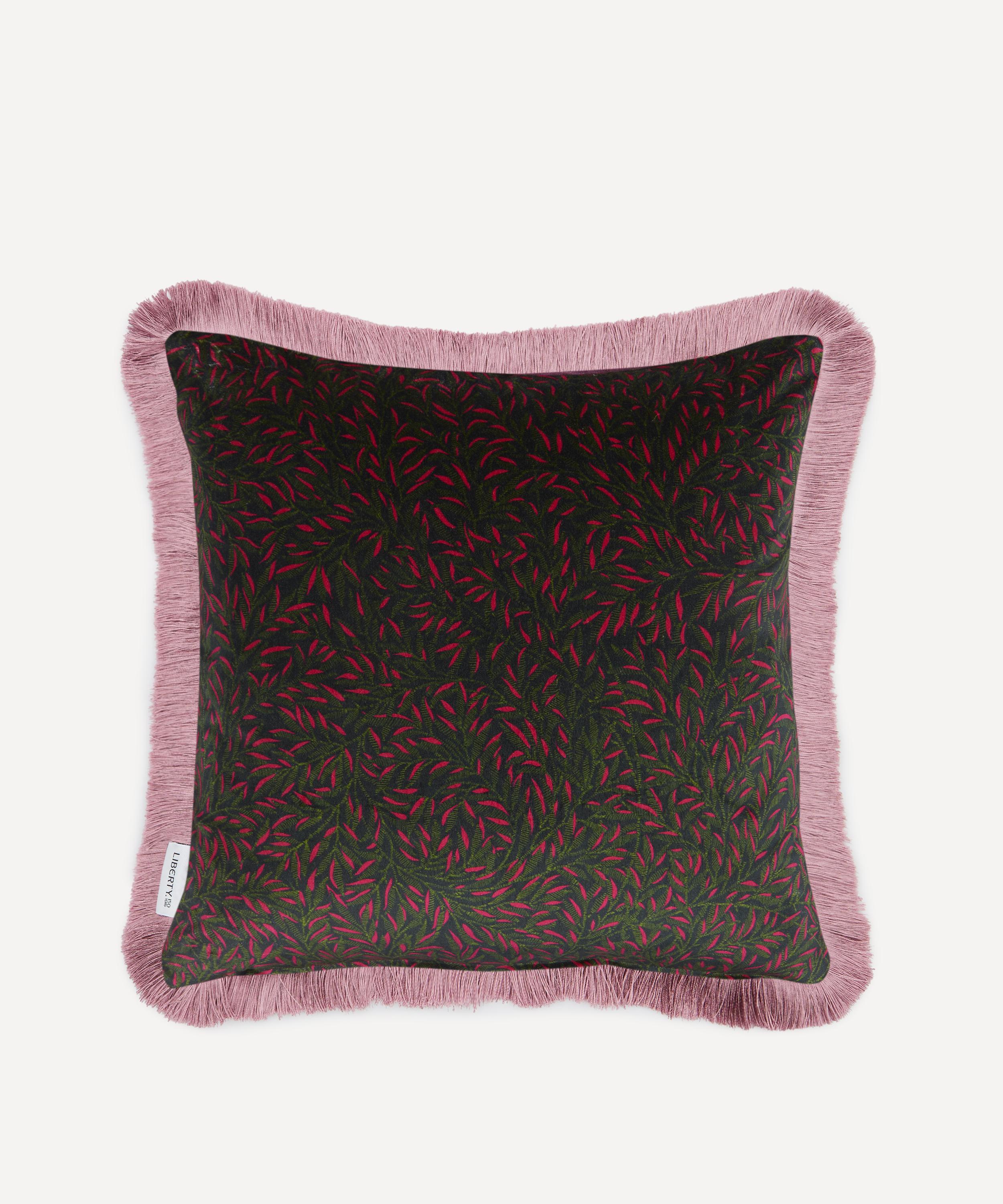 Liberty - Stolen Hearts Velvet Fringed Cushion image number 1