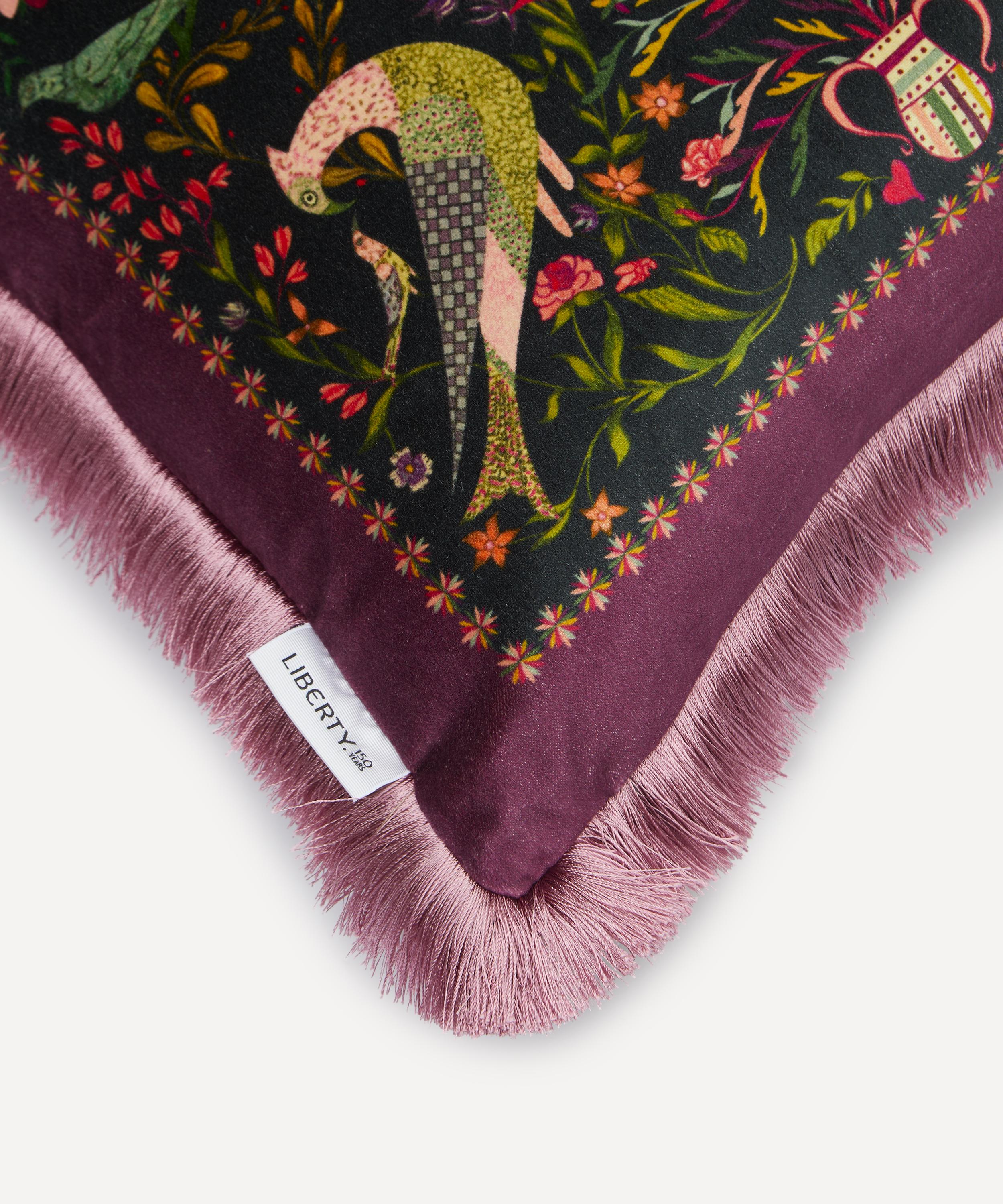Liberty - Stolen Hearts Velvet Fringed Cushion image number 2
