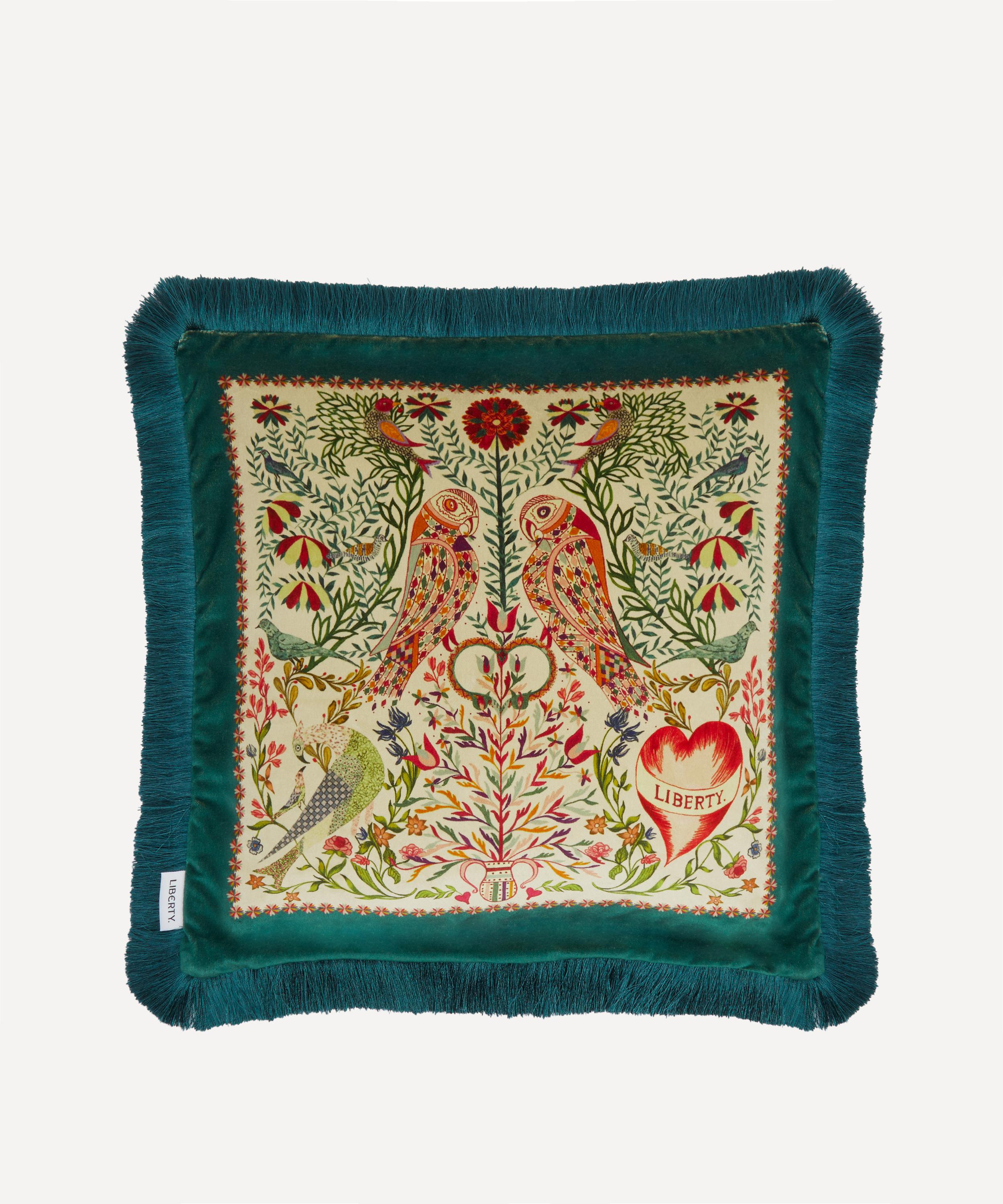 Liberty - Stolen Hearts Velvet Fringed Cushion