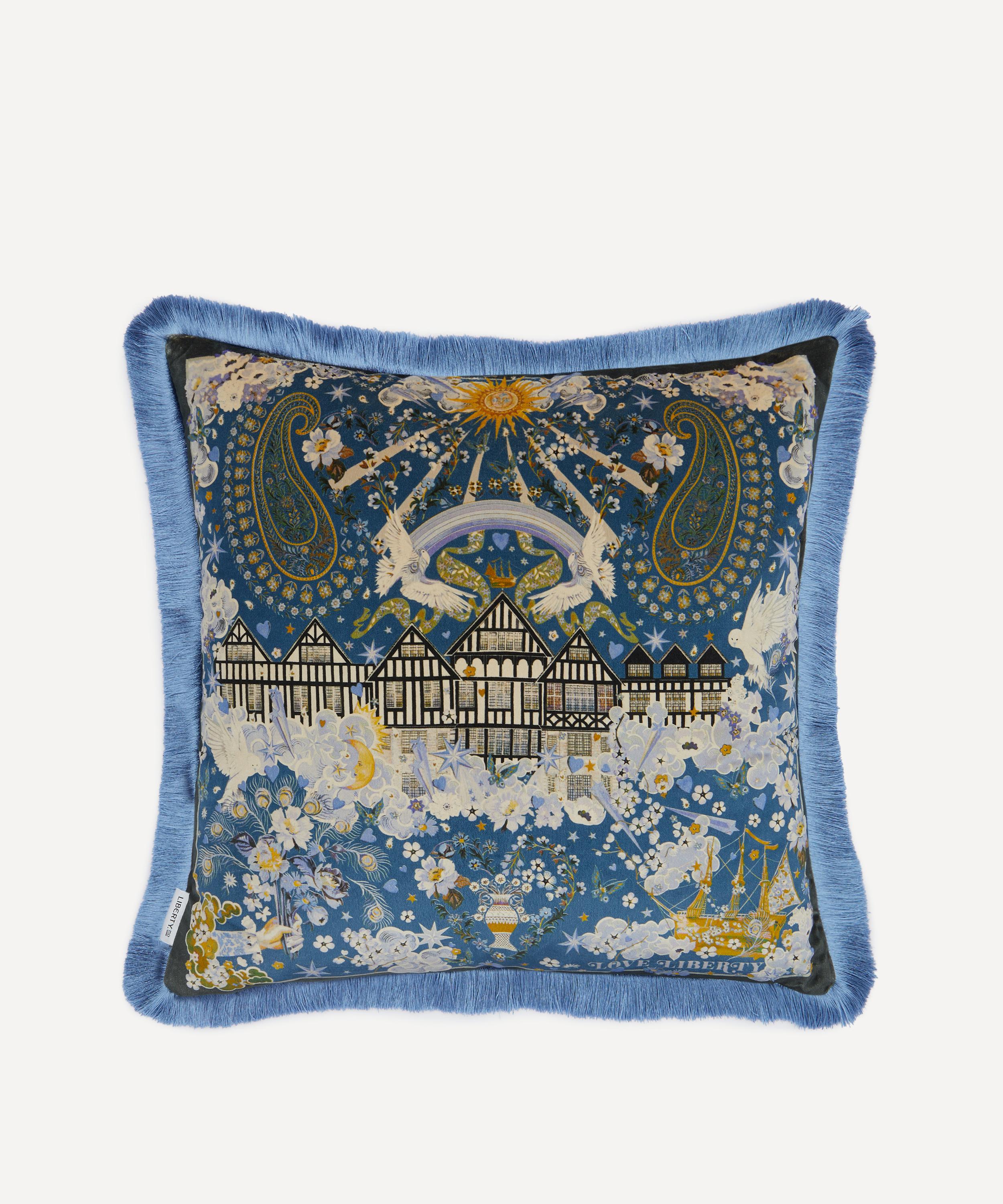 Liberty - Love Liberty Velvet Fringed Cushion