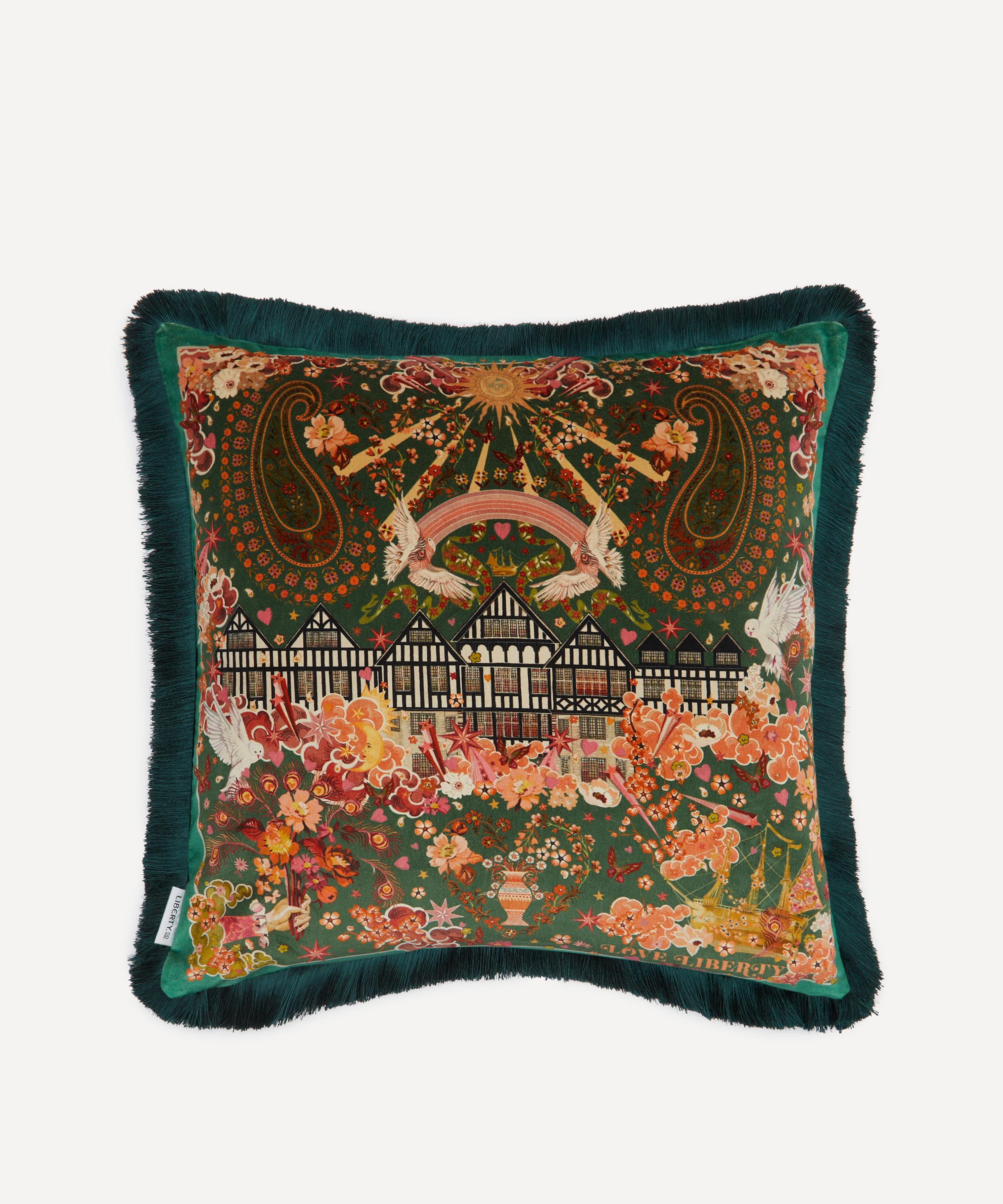 Liberty - Love Liberty Velvet Fringed Cushion