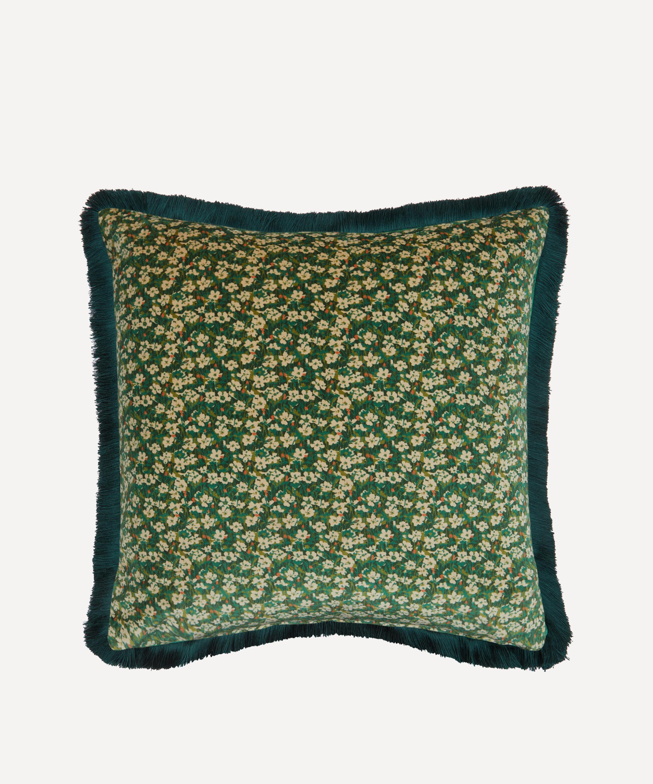 Liberty - Love Liberty Velvet Fringed Cushion image number 1