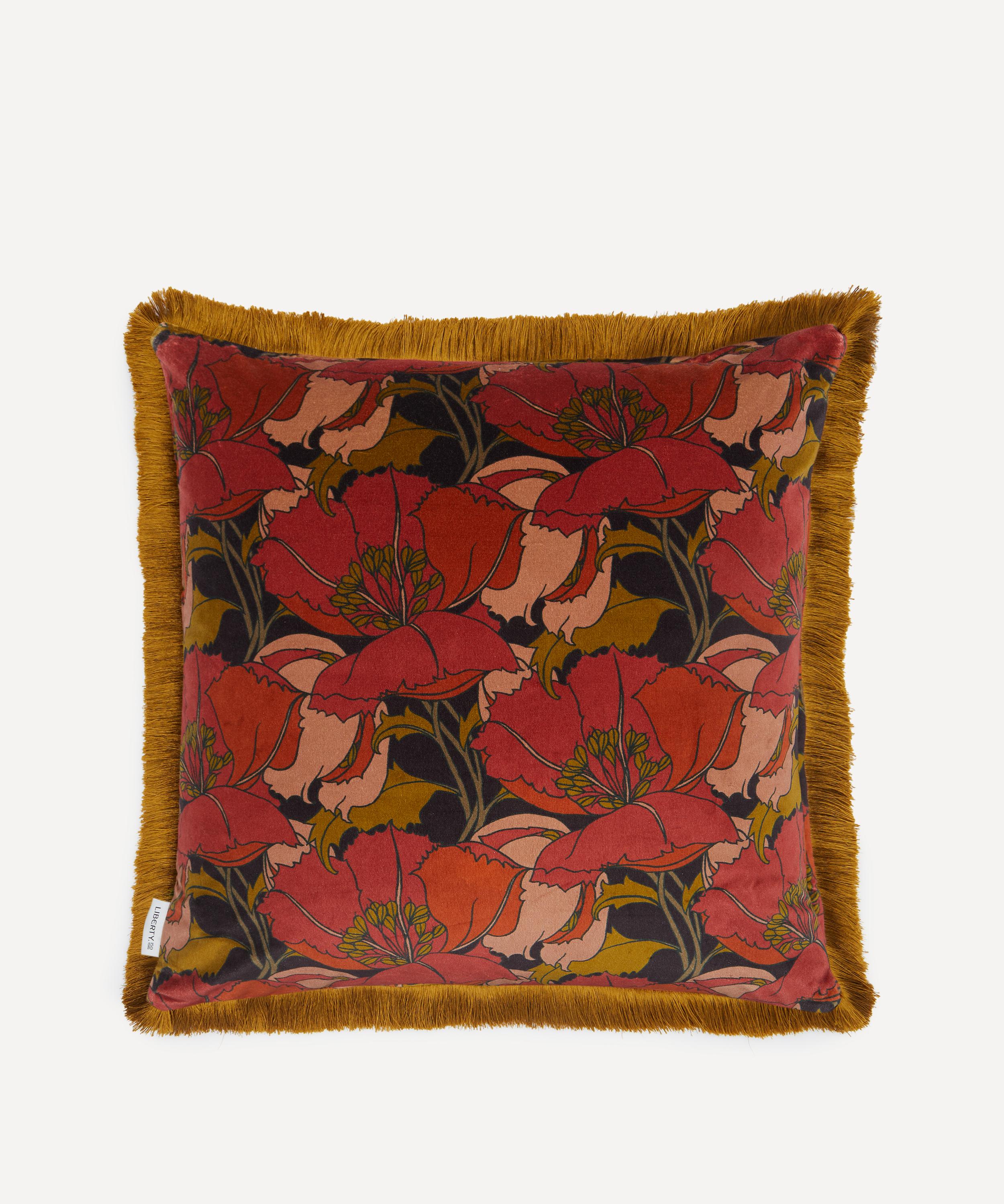 Liberty - Eustacia Velvet Fringed Cushion