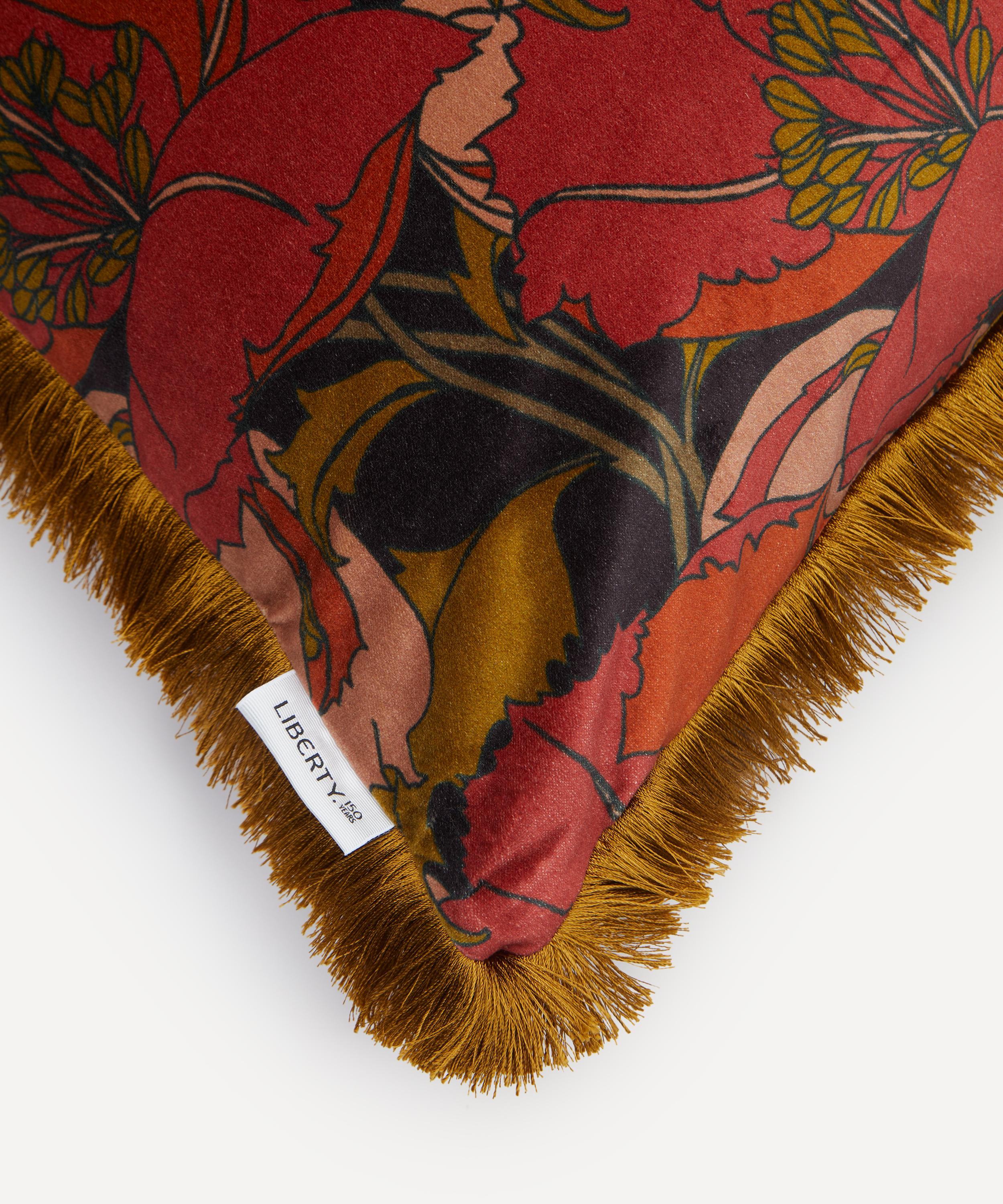 Liberty - Eustacia Velvet Fringed Cushion image number 2