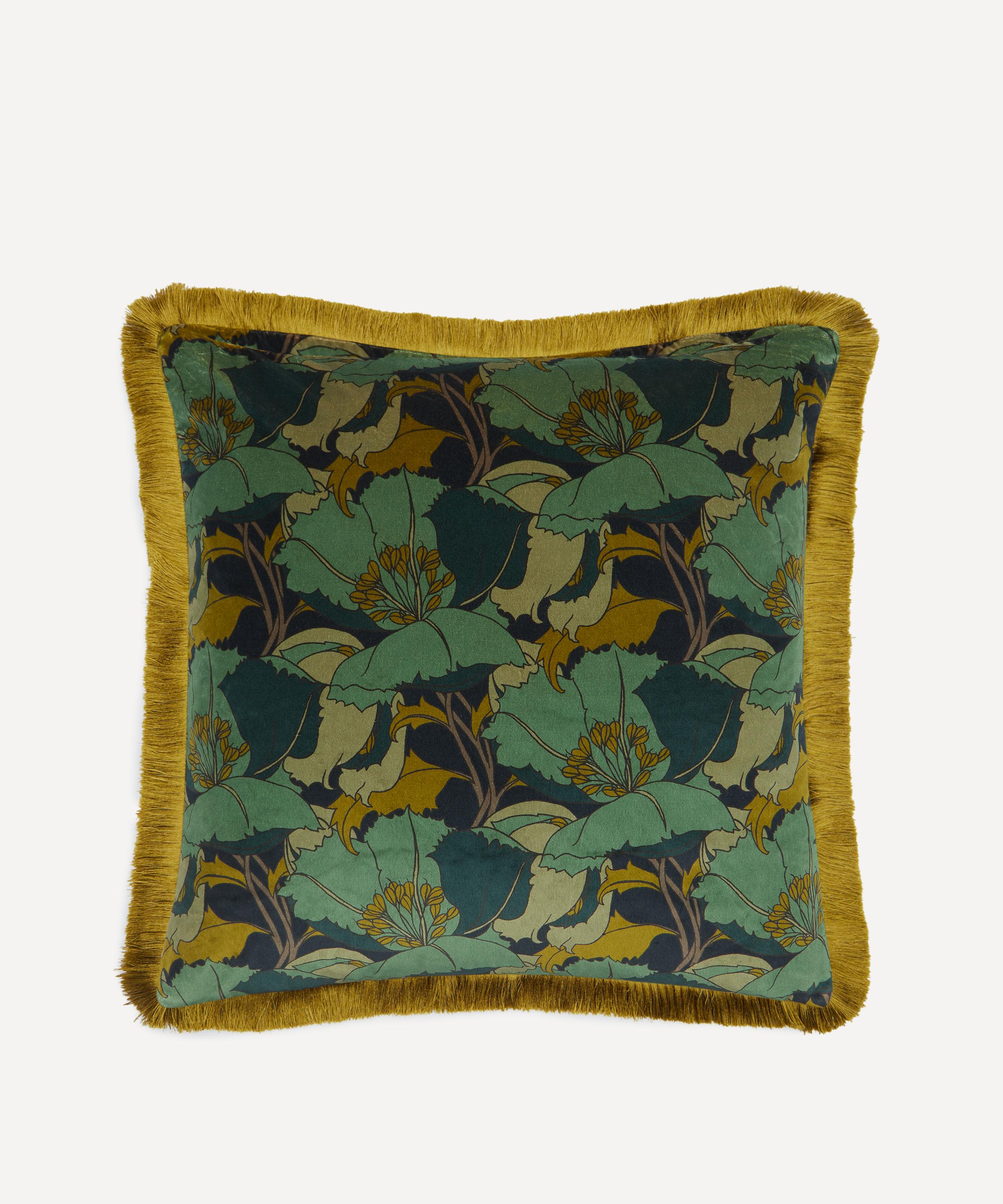 Liberty - Eustacia Velvet Fringed Cushion image number 1