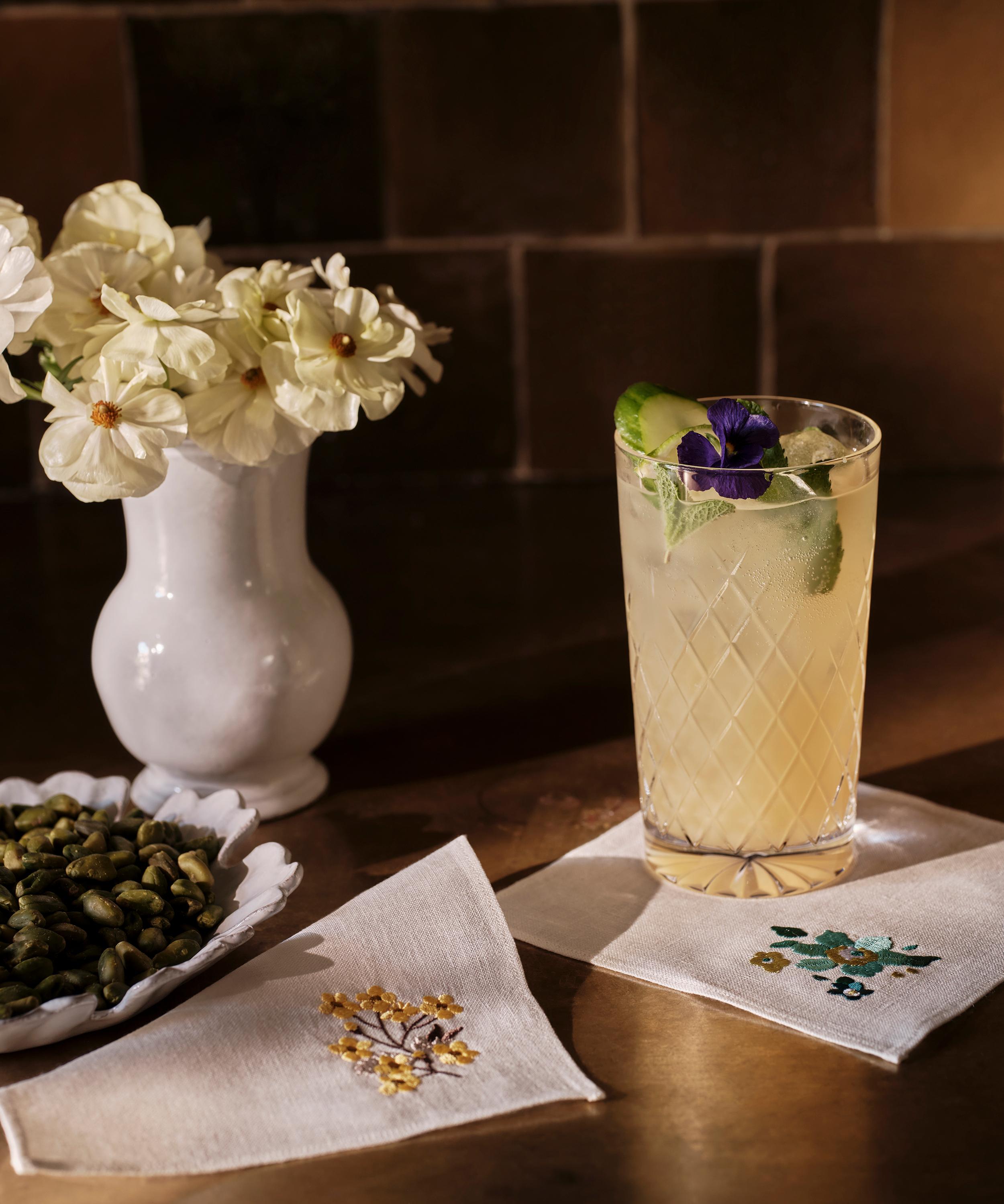 Liberty - Mitsi Linen Cocktail Napkins Set of Four image number 1