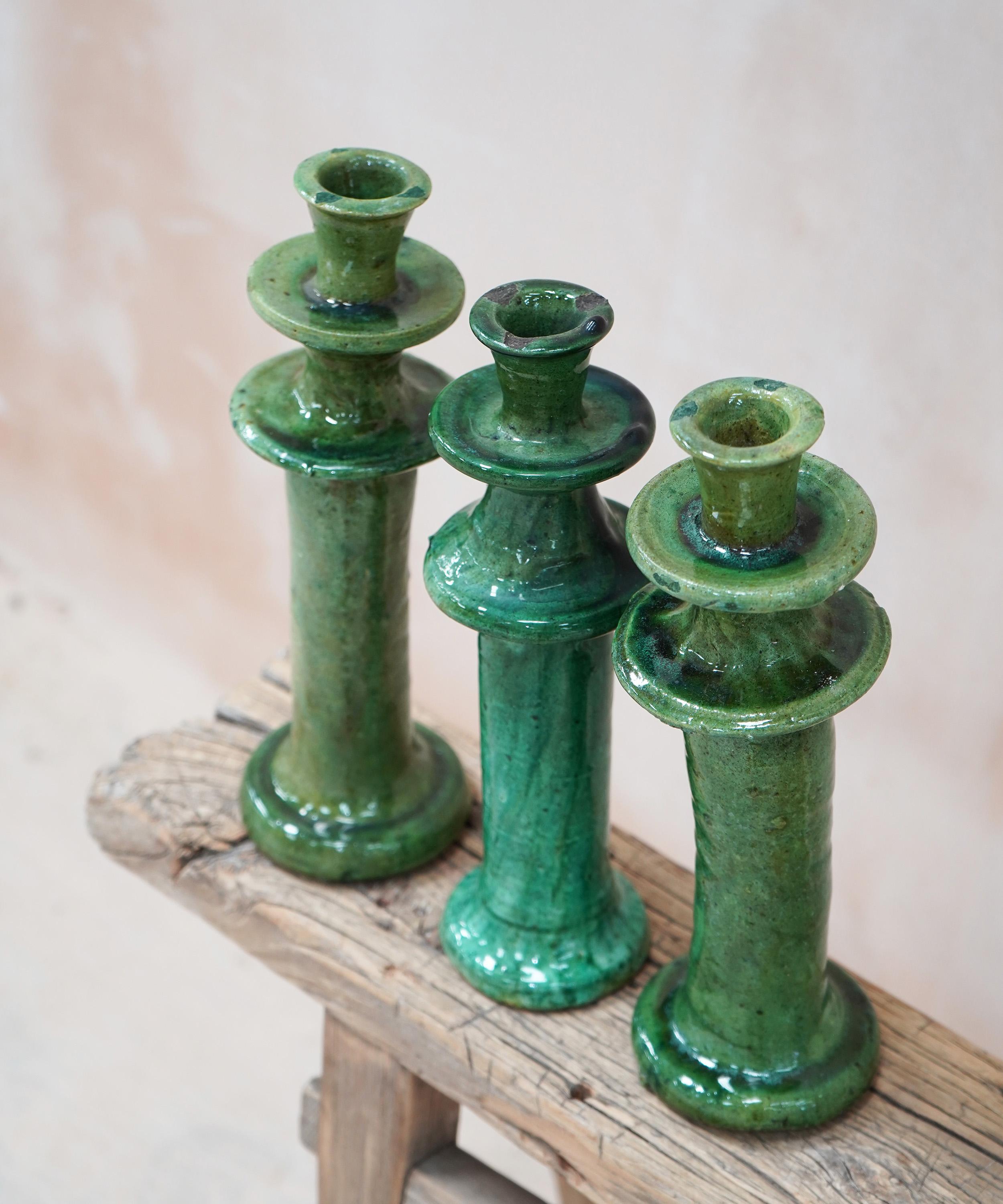 Moroccan White - Tamegroute Large Candleholder image number 2