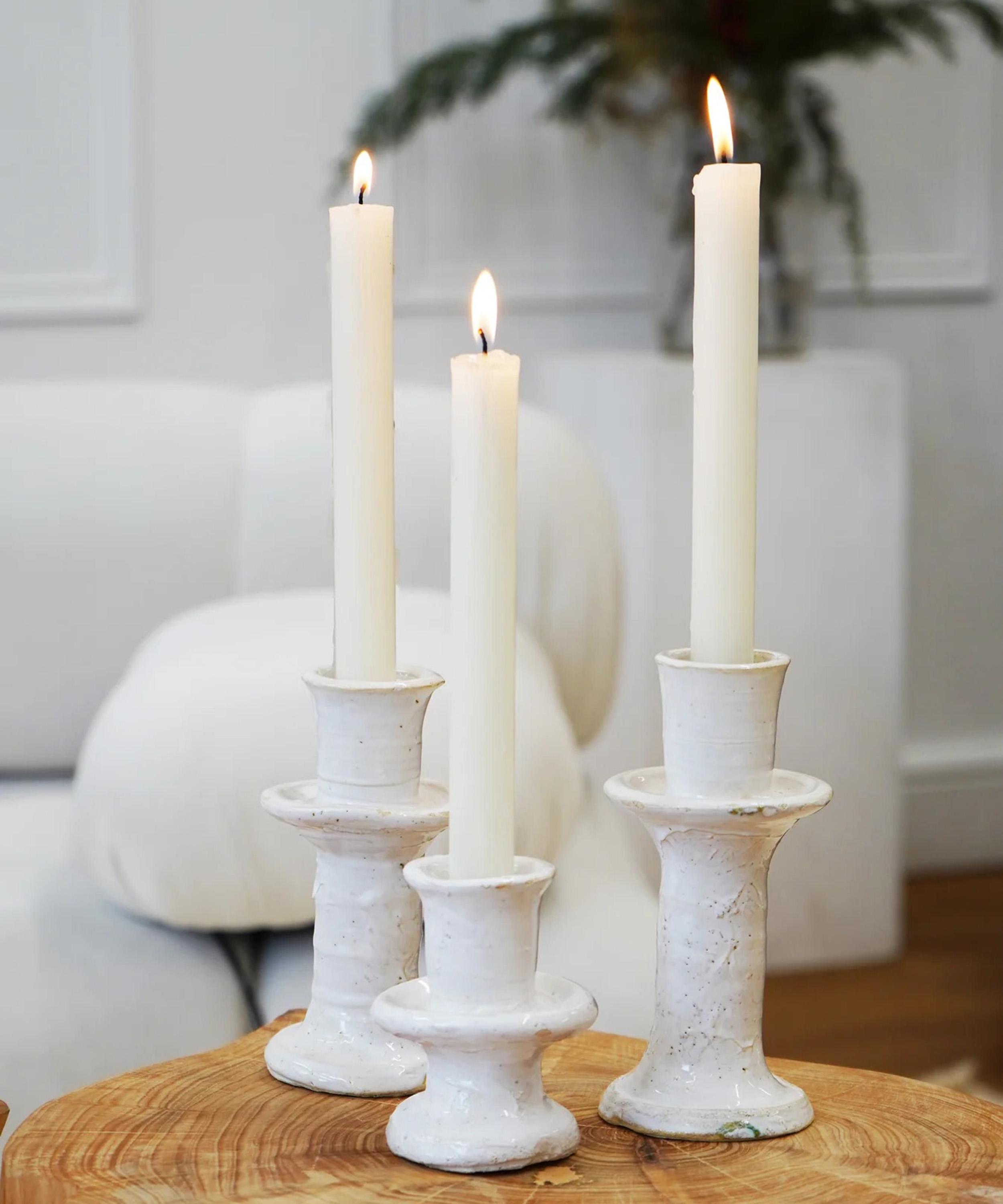 Moroccan White - Rustic Small Candleholder image number 3