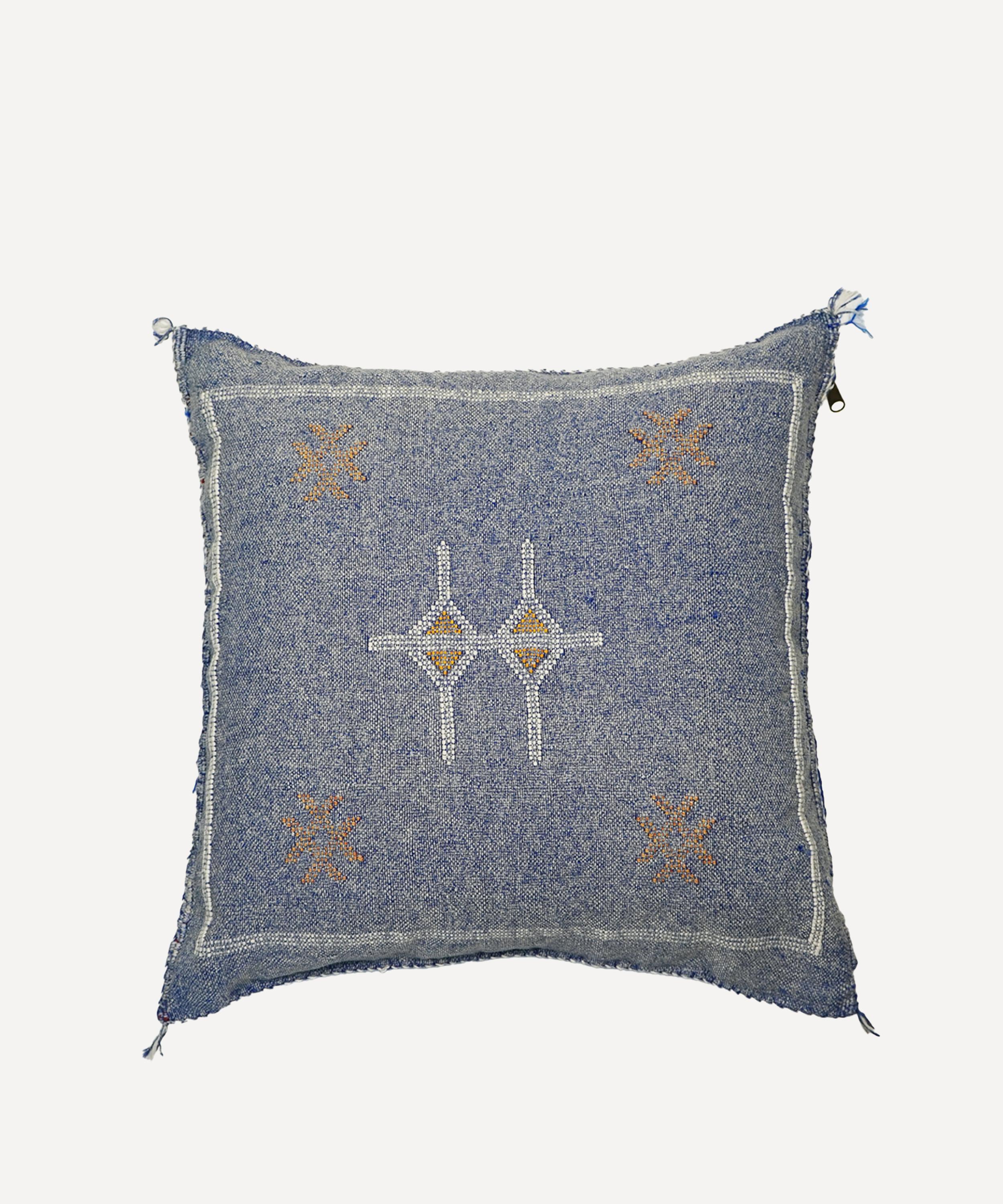 Moroccan White - Cactus Silk Cushion
