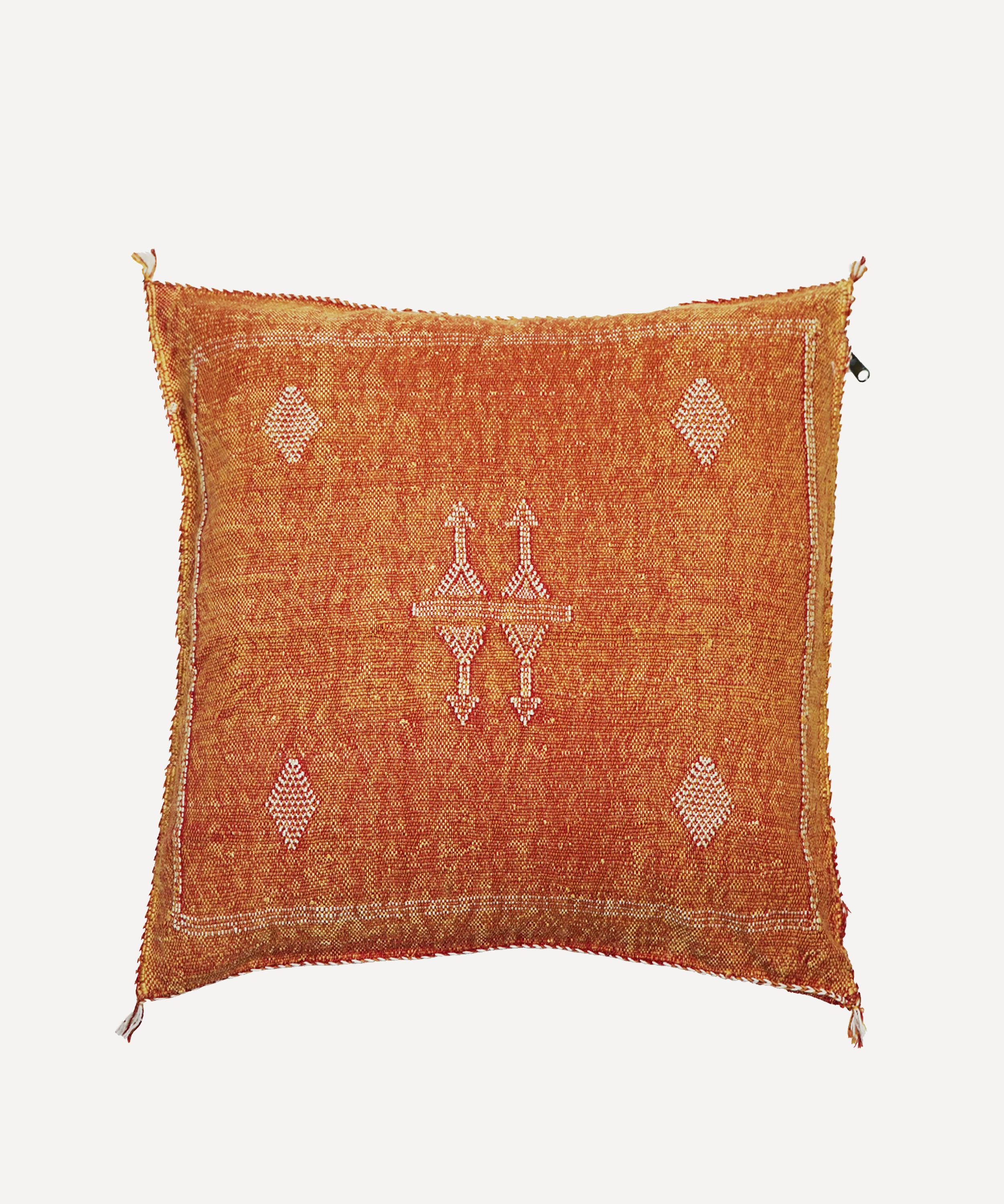 Moroccan White - Cactus Silk Cushion