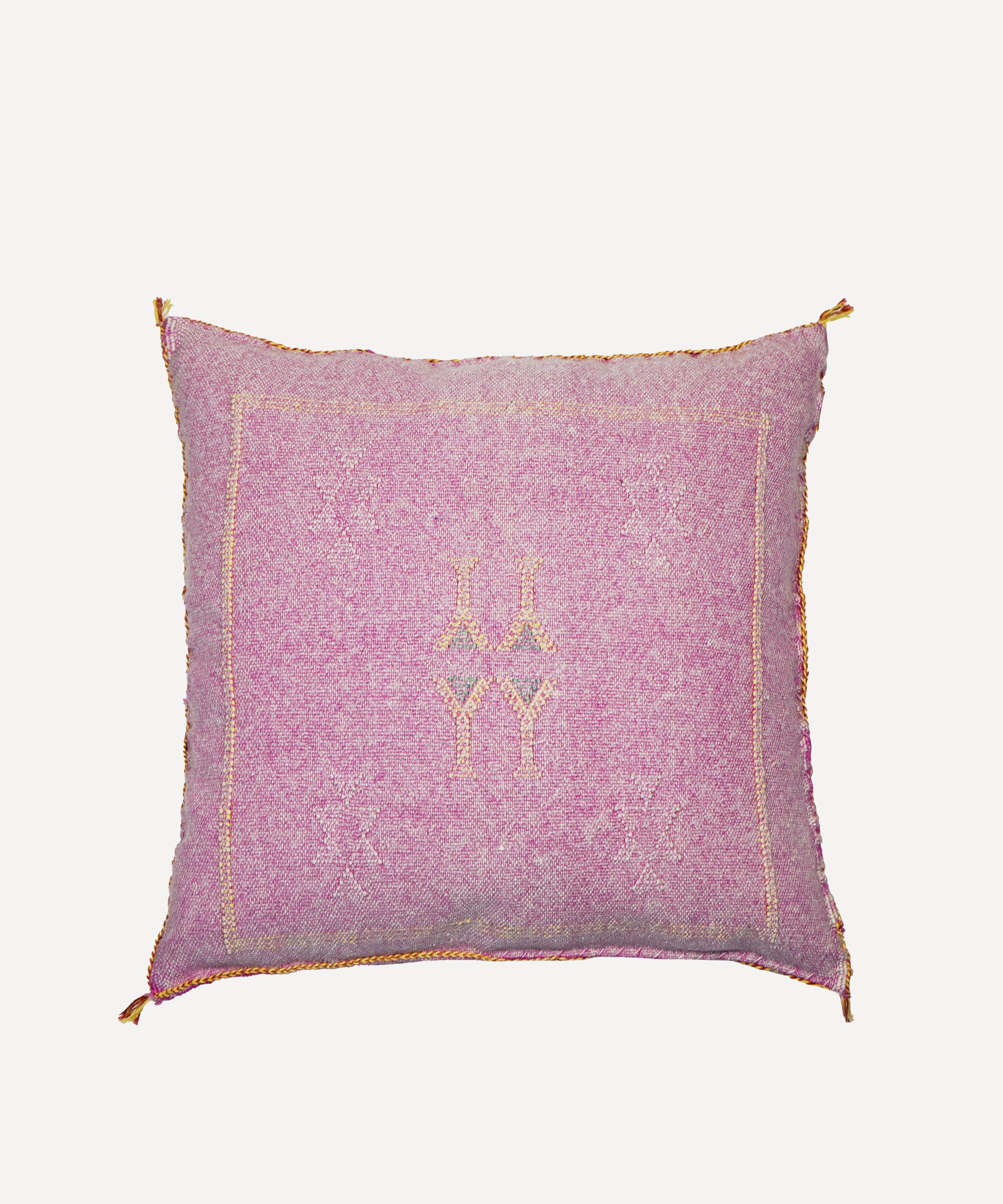 Moroccan White - Cactus Silk Cushion
