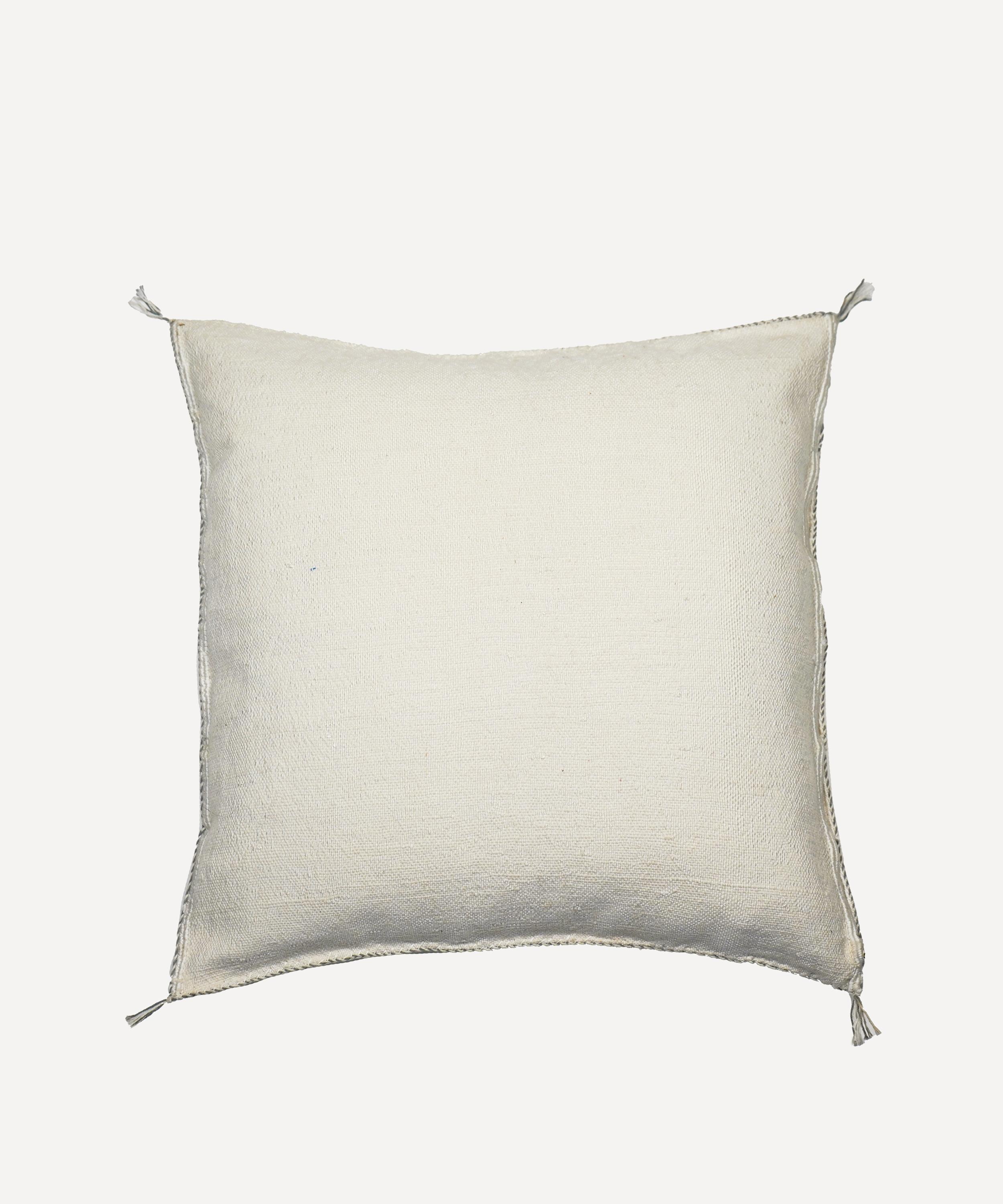 Moroccan White - Cactus Silk Cushion image number 1