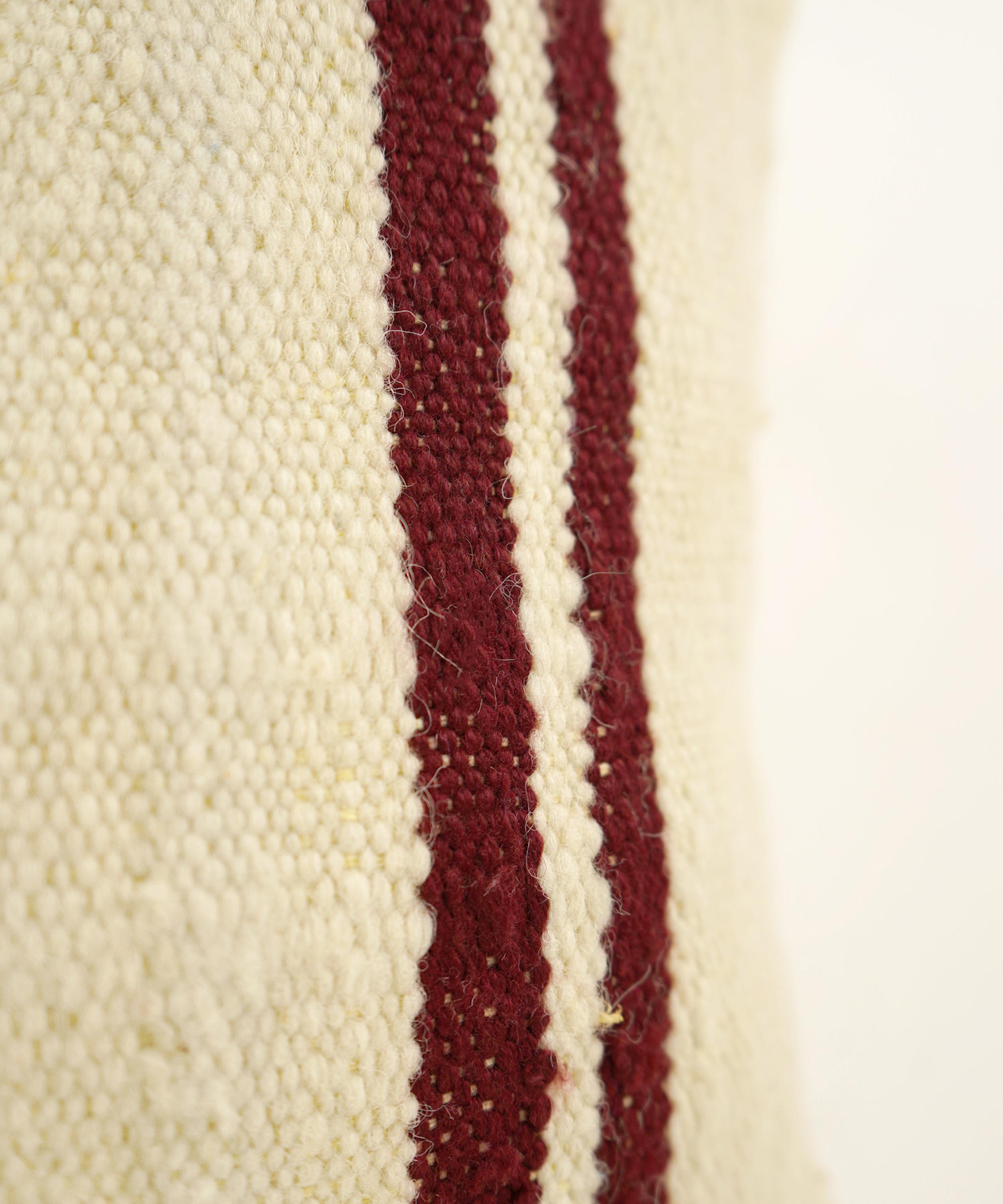 Moroccan White - Berber Hanbal Wool Cushion Cover image number 2
