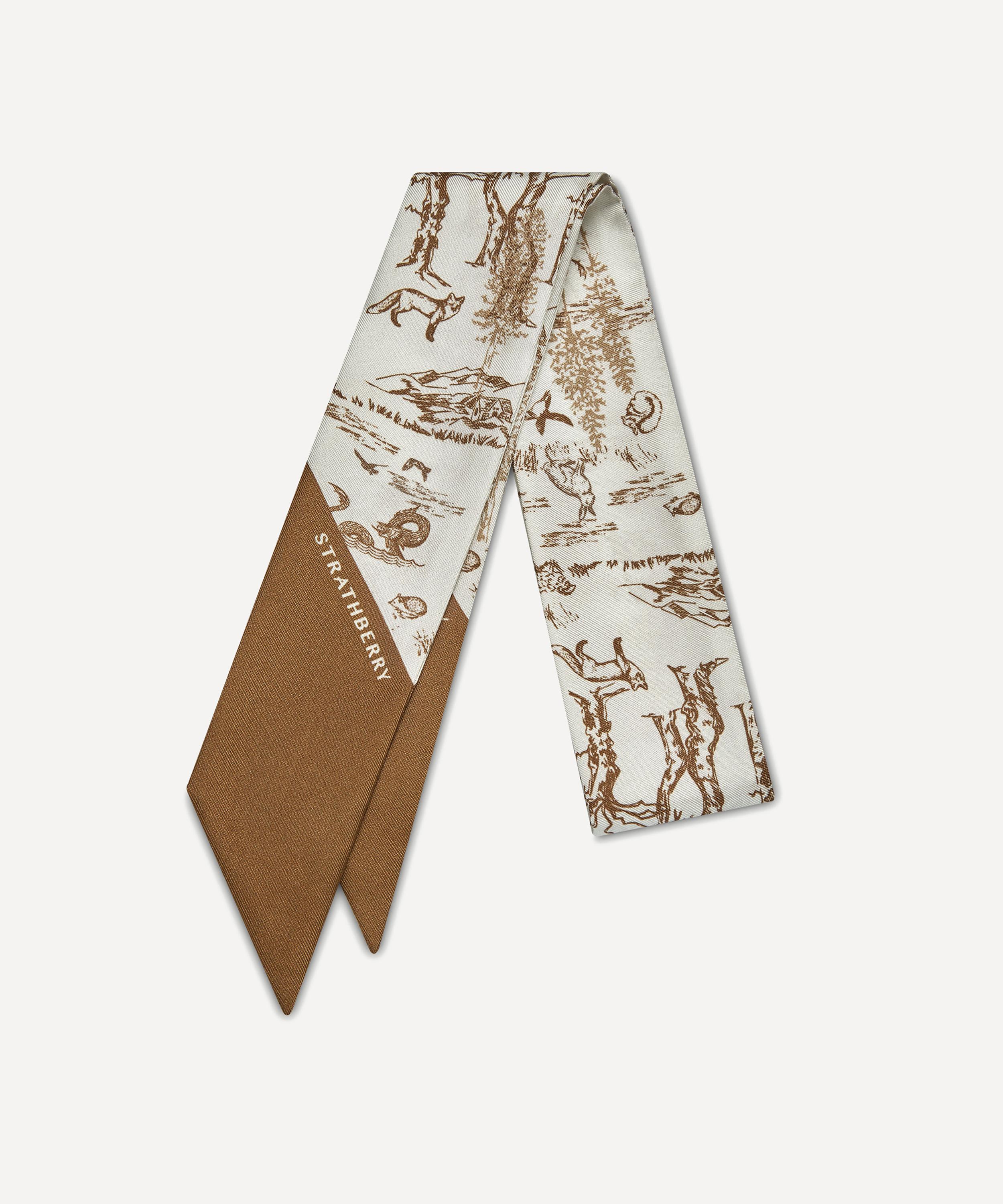 Strathberry - Skinny Silk Scarf
