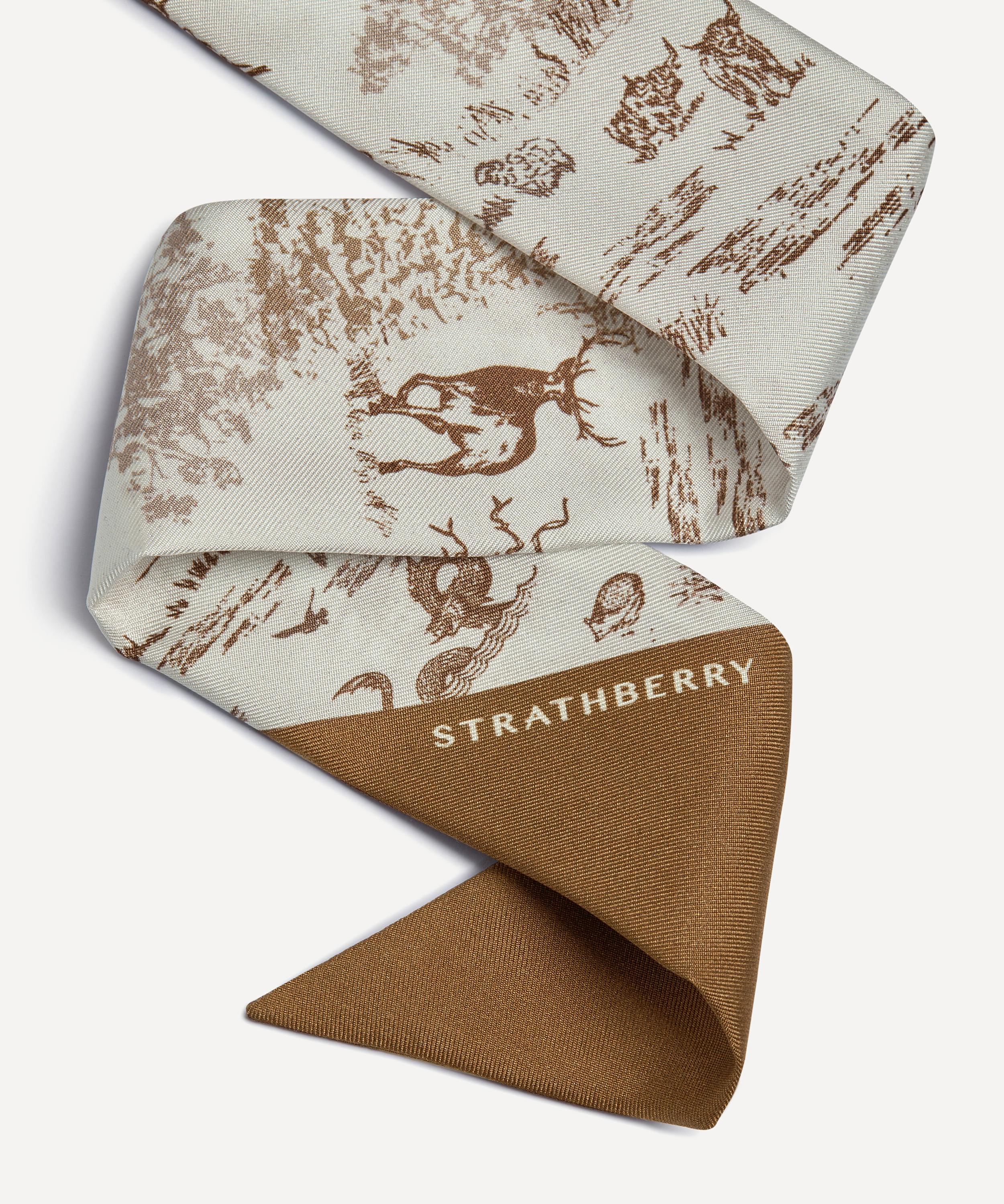 Strathberry - Skinny Silk Scarf image number 1