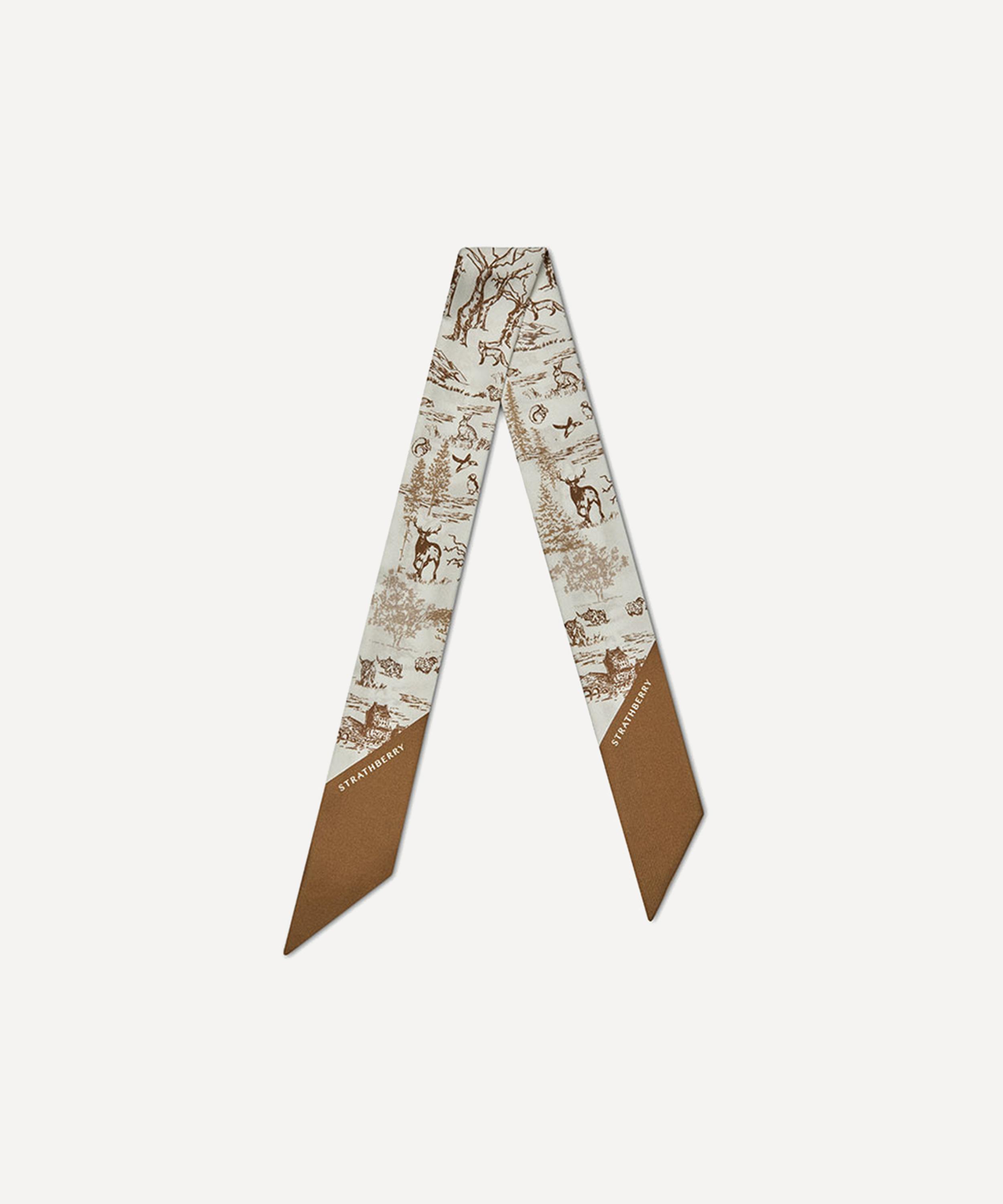 Strathberry - Skinny Silk Scarf image number 2