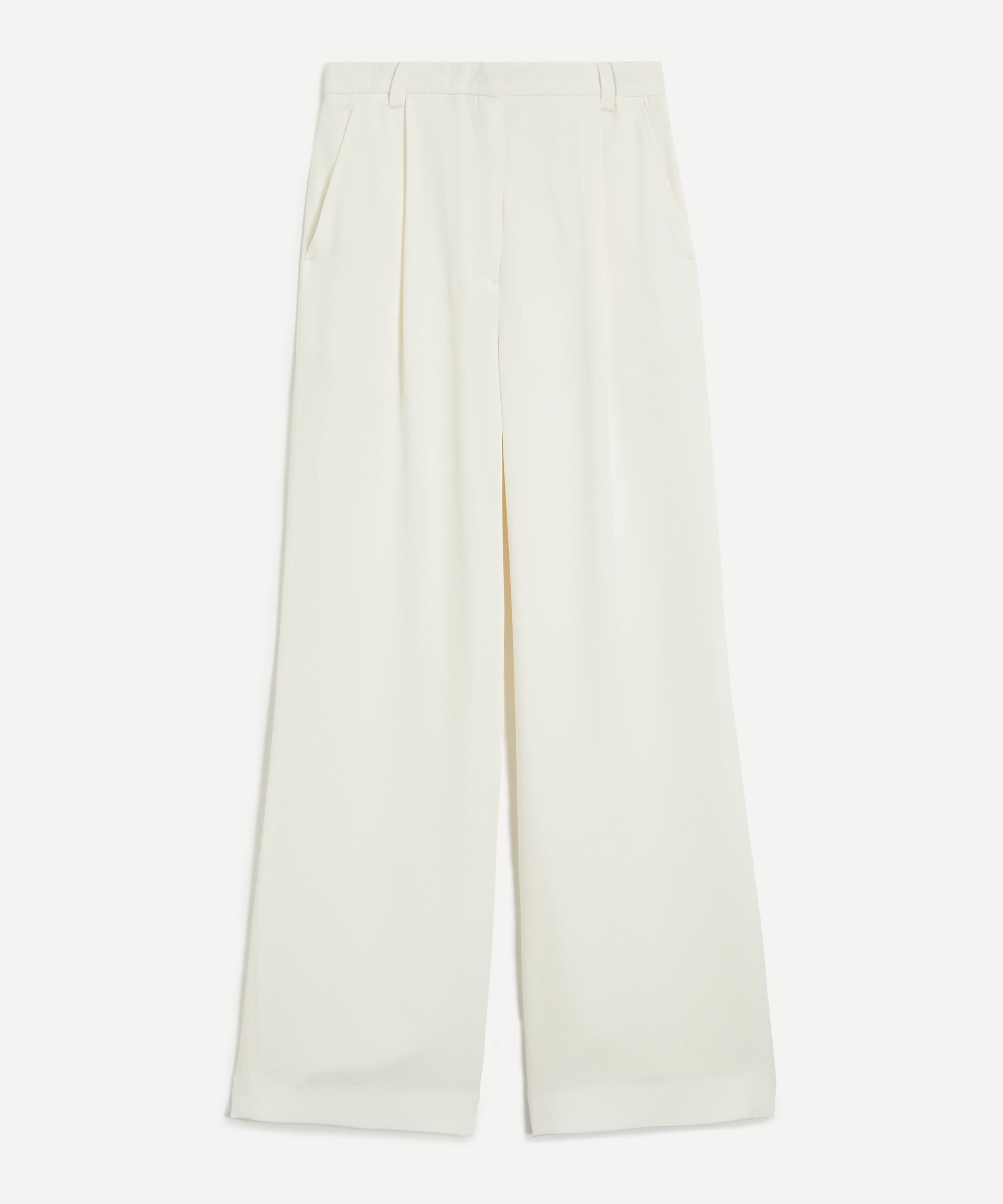 Hurlingham Polo - Malham Wide-Leg Silk Trousers image number 0