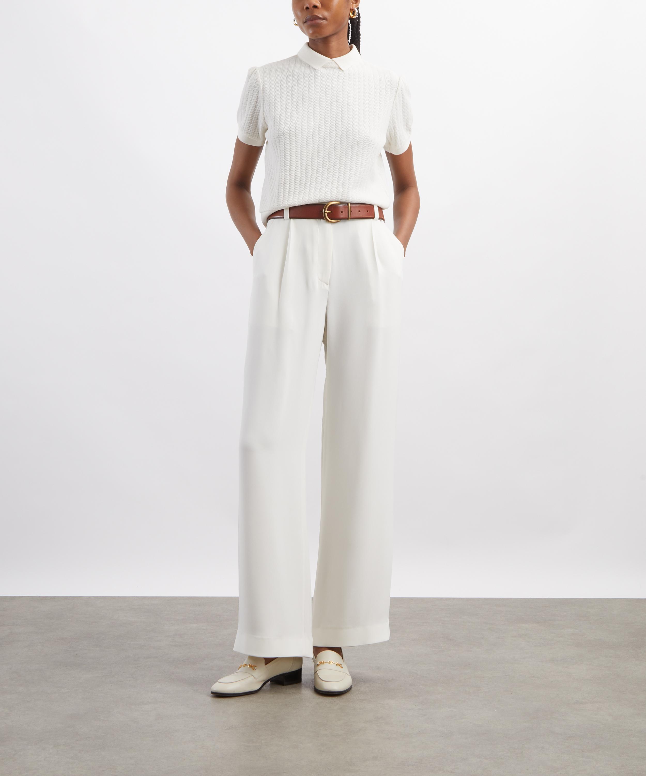 Hurlingham Polo - Malham Wide-Leg Silk Trousers image number 1