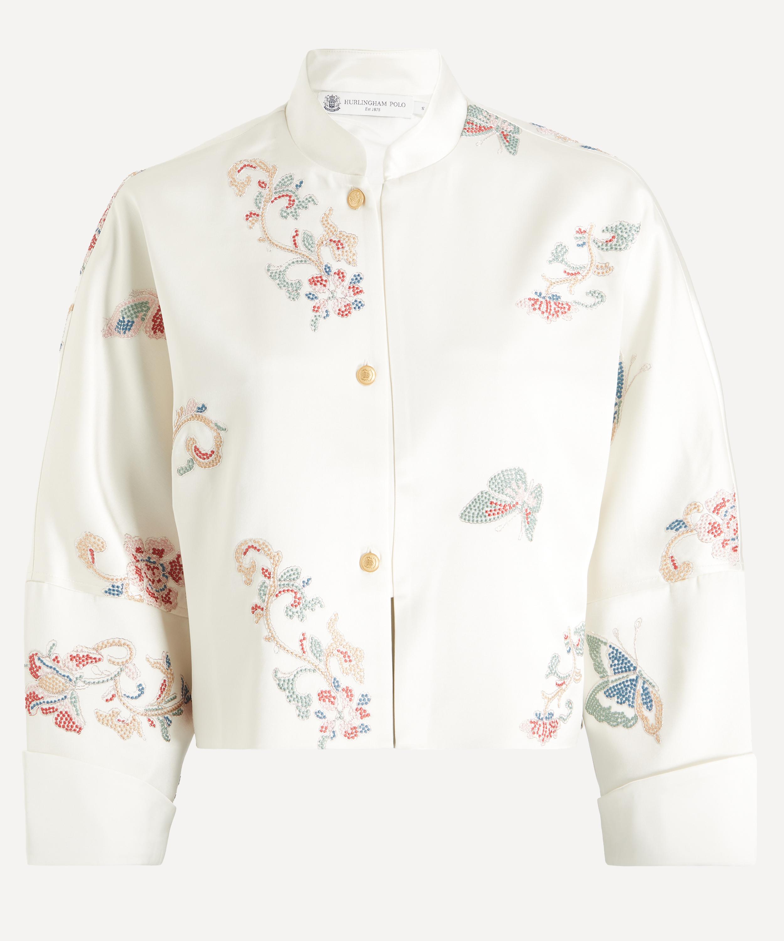 Hurlingham Polo - Ambleside Embroidered Kimono Shirt image number 0