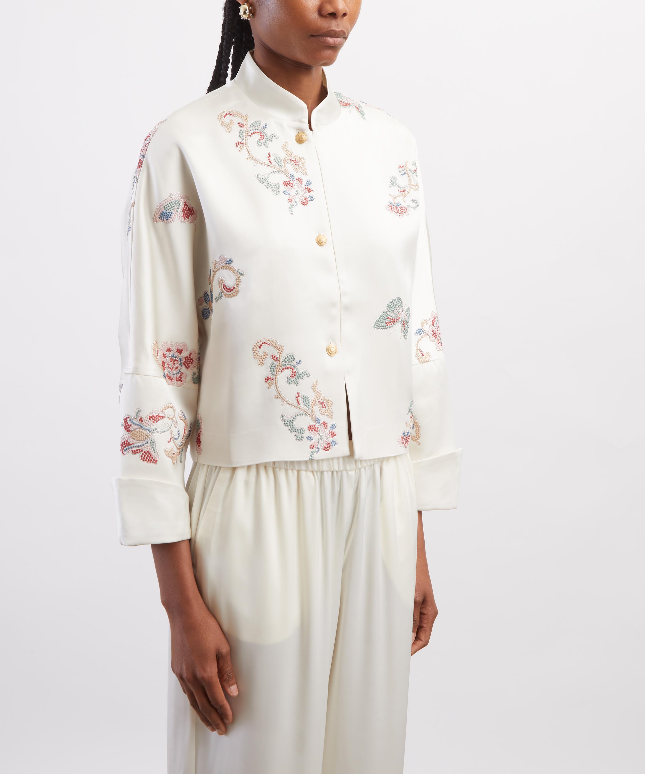 Hurlingham Polo - Ambleside Embroidered Kimono Shirt image number 2