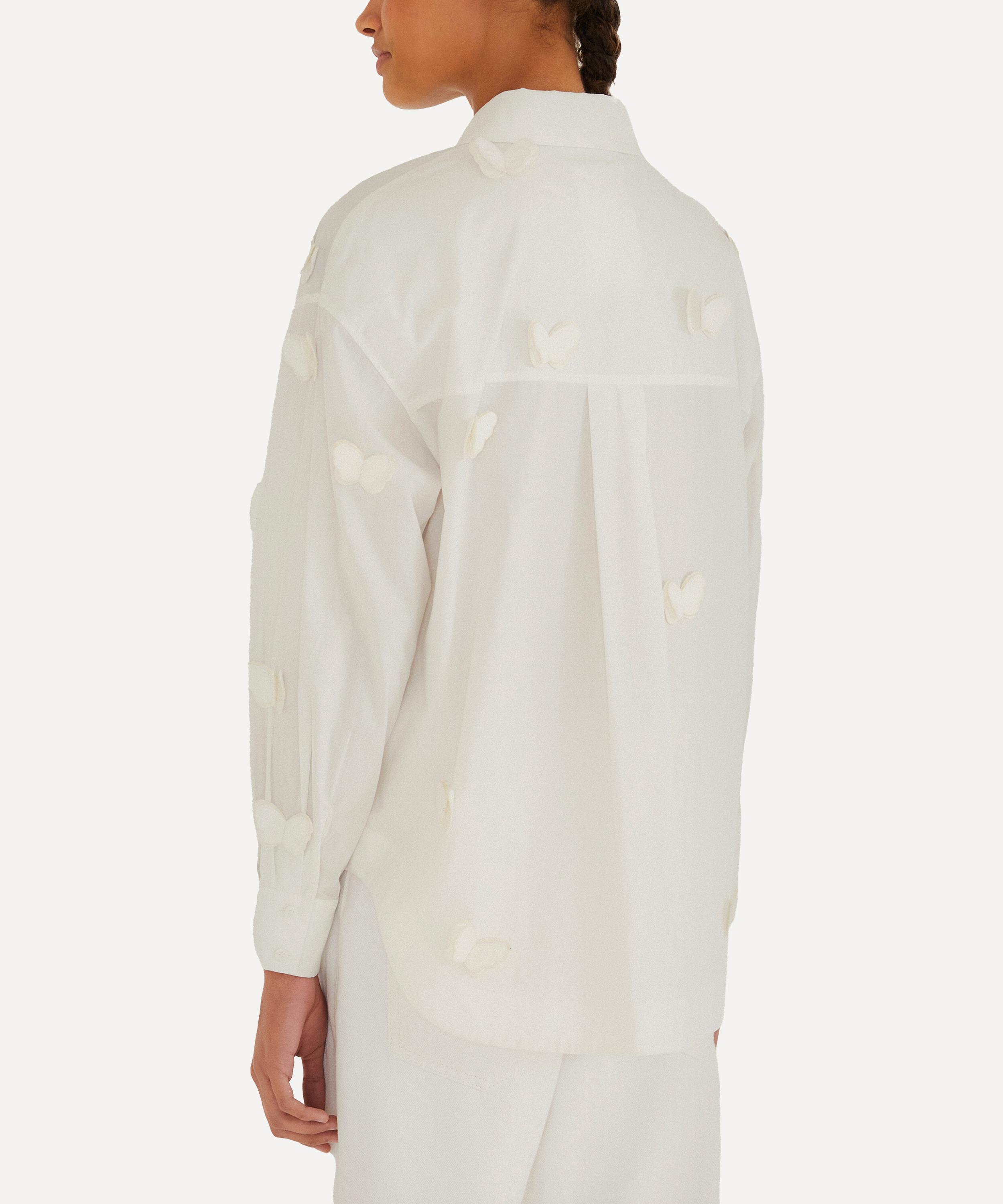 FARM Rio - Off-White Butterflies Blouse image number 2