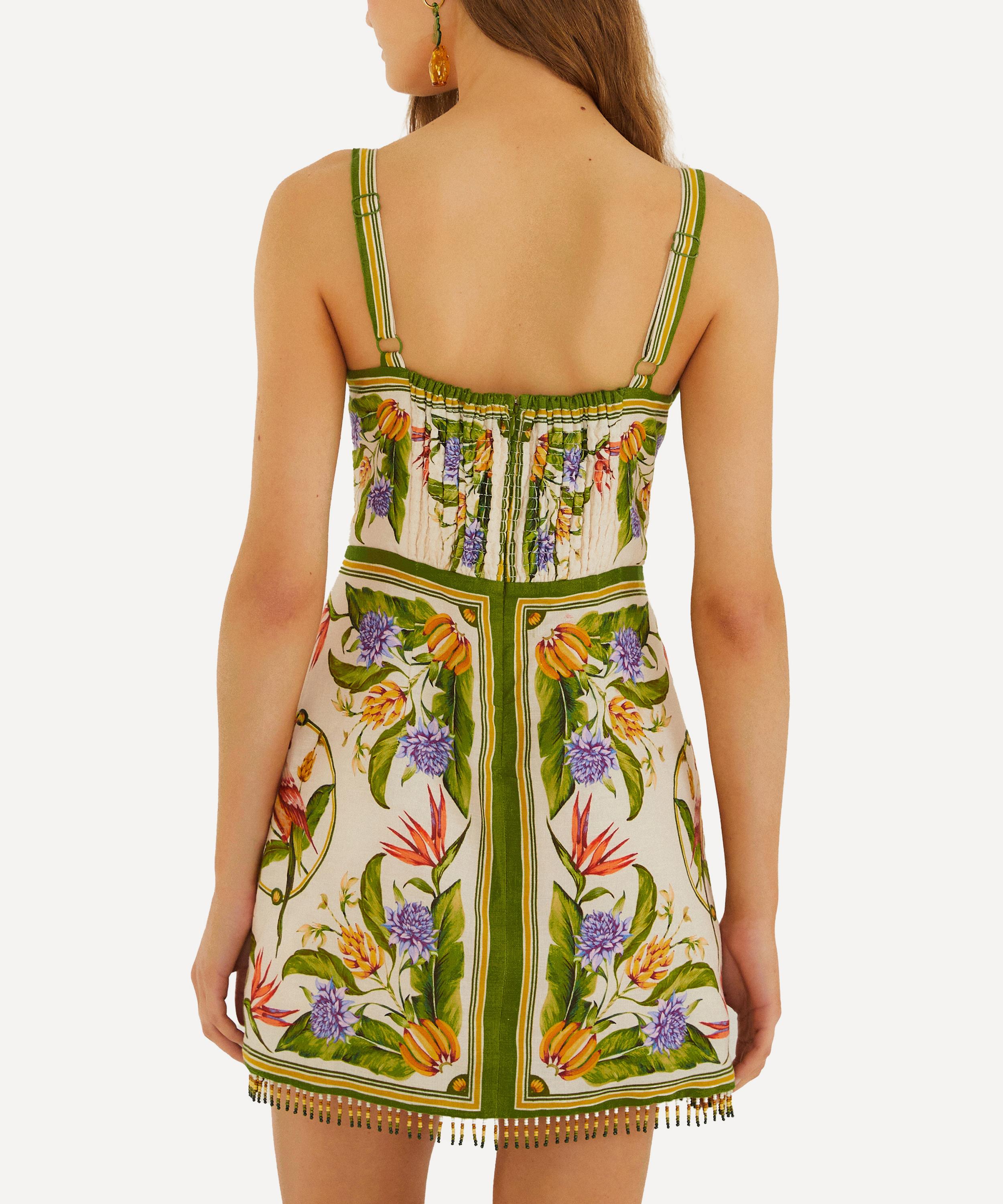 FARM Rio - Sand Tropical Scarf Mini Dress image number 2