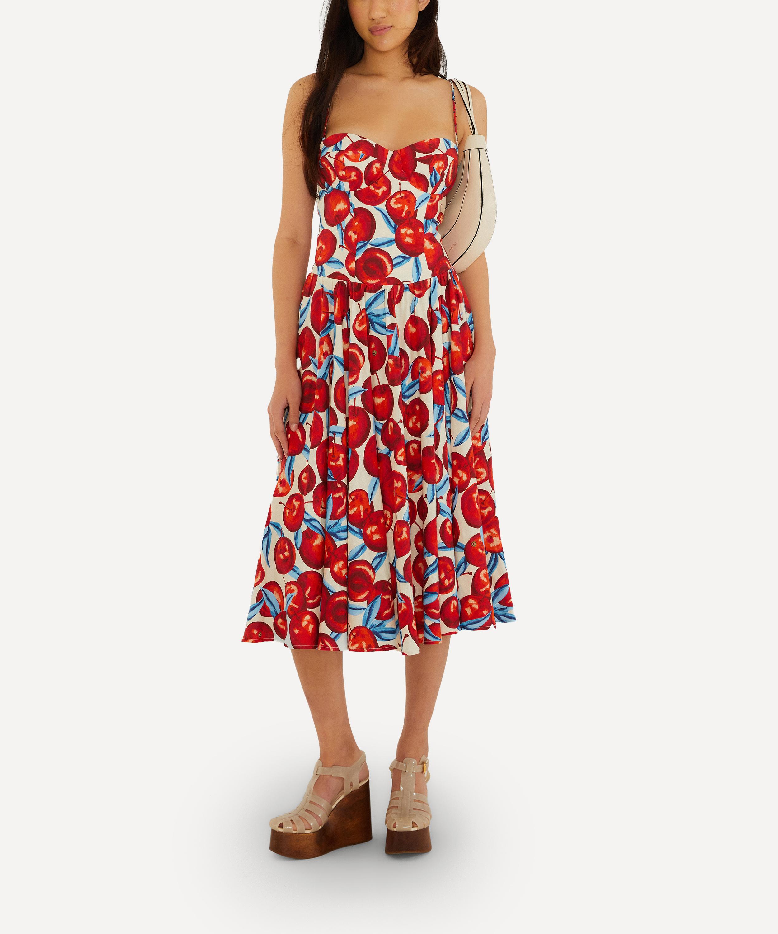 FARM Rio - Cherry Blossom Sleeveless Midi Dress